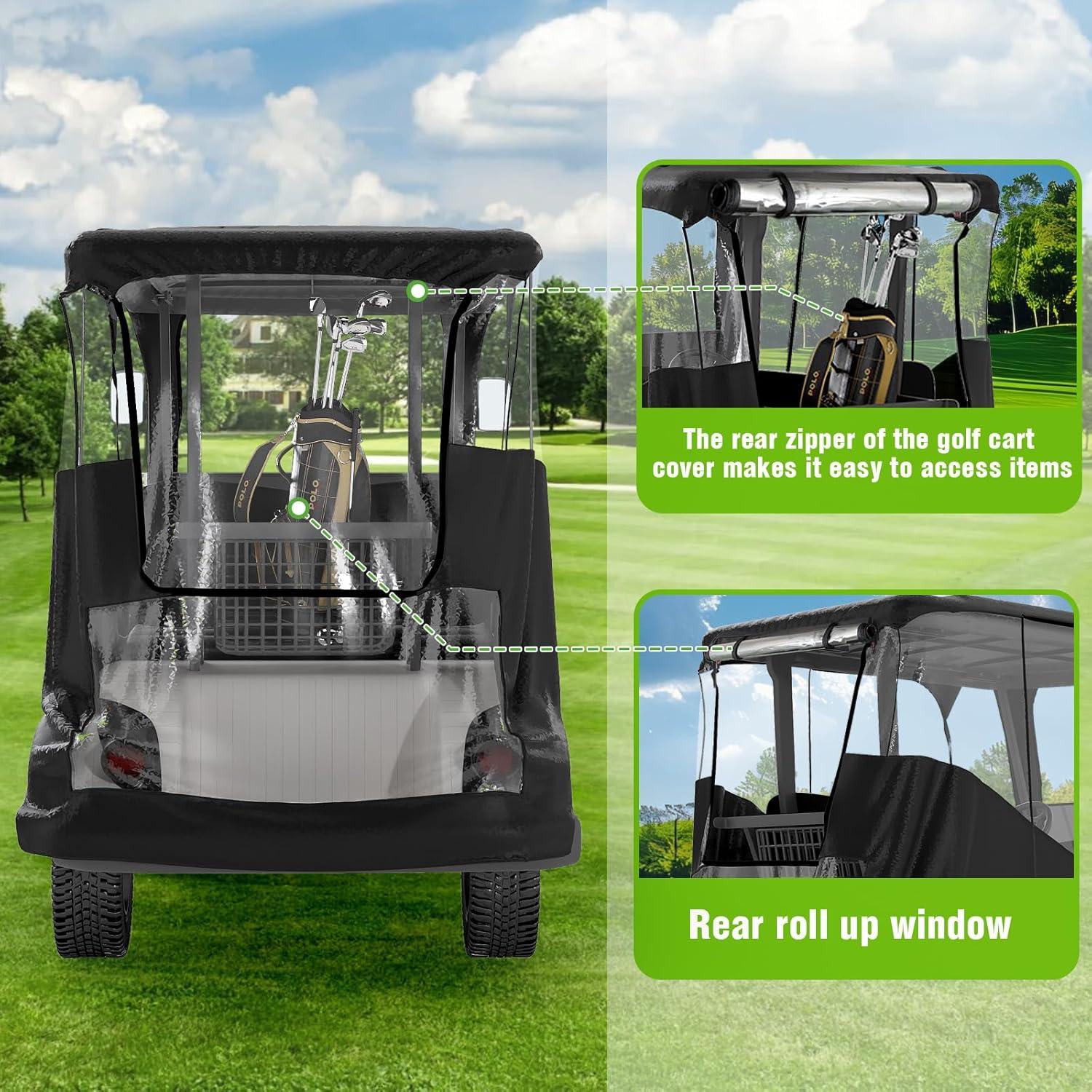 Cubierta para Carro de Golf MASHELLY 2 Pasajeros Negro 600D