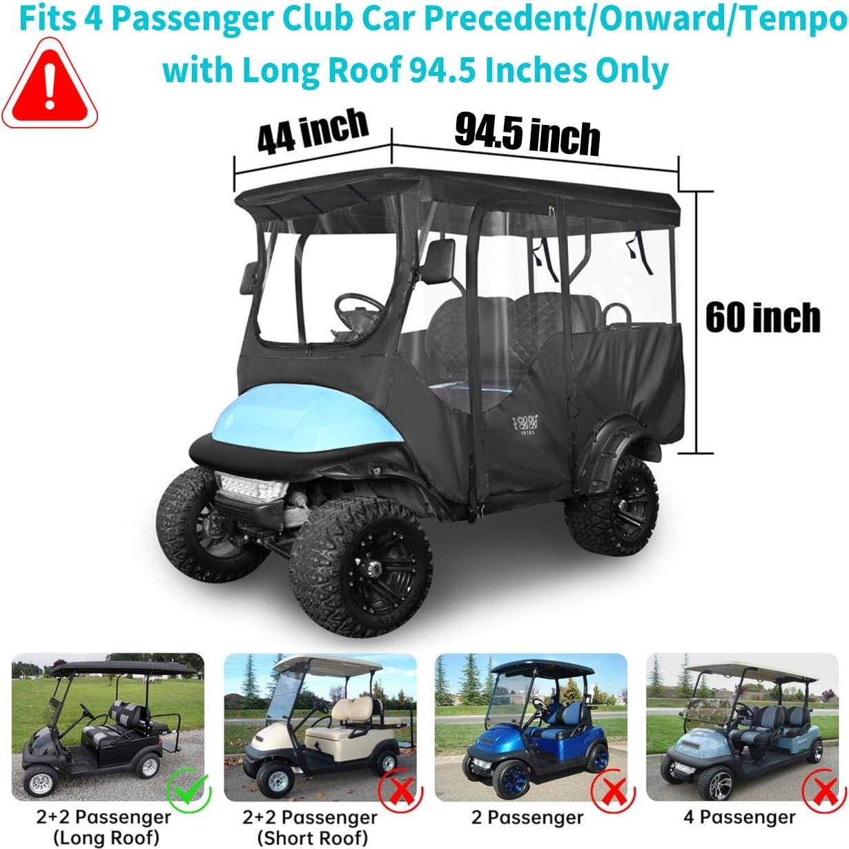 Cubierta de Conducción 10L0L para Carro de Golf 4 Pasajeros