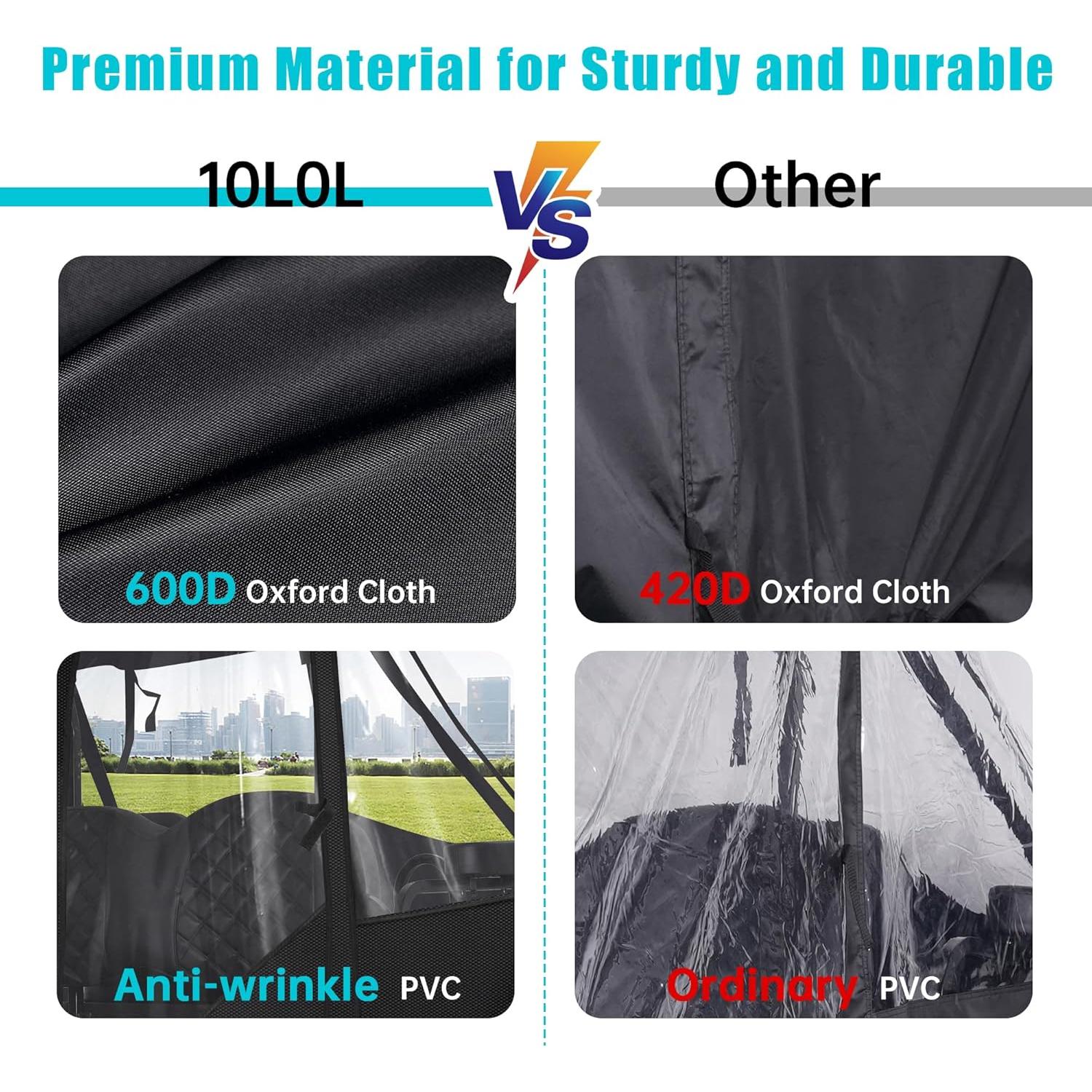 Cubierta de Conducción 10L0L para Carro de Golf 4 Pasajeros