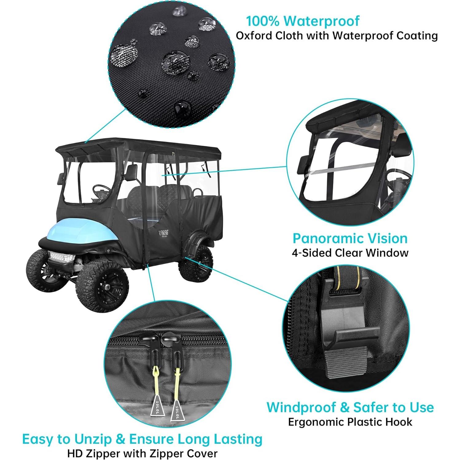 Cubierta de Conducción 10L0L para Carro de Golf 4 Pasajeros