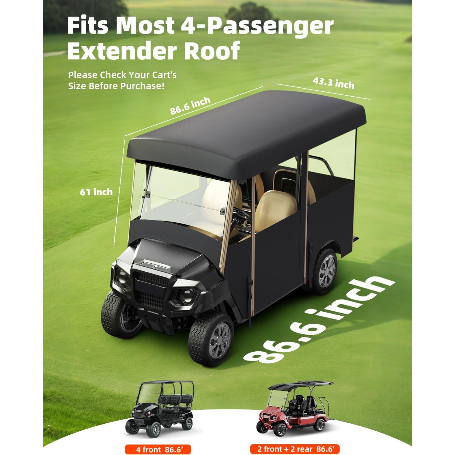 Cubierta para Carro de Golf 4 Pasajeros NiuWasmile GEF-F10