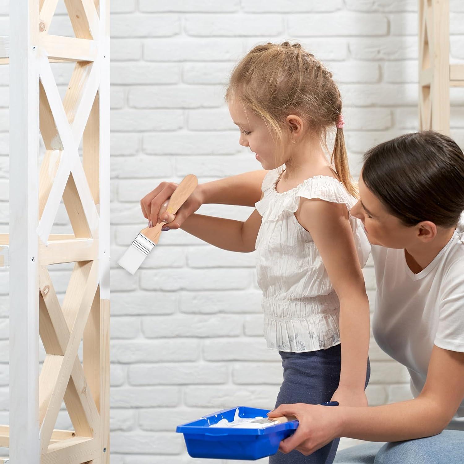 Juego de 7 Pinceles de Arte Ajcotahm - Mango de Madera y Cerda de Cabra