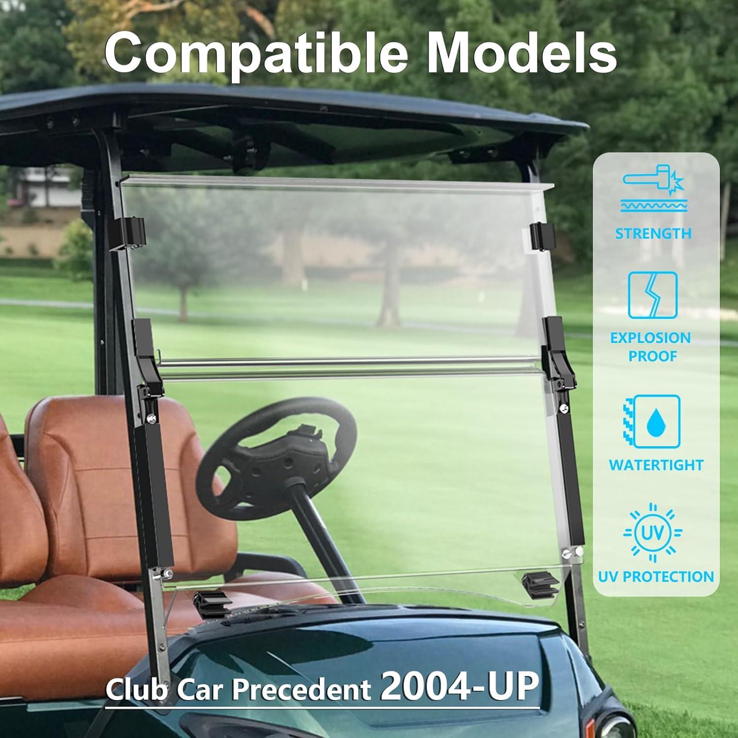 Parabrisas Plegable Club Car Precedent 2004+ - PC 5MM, UV