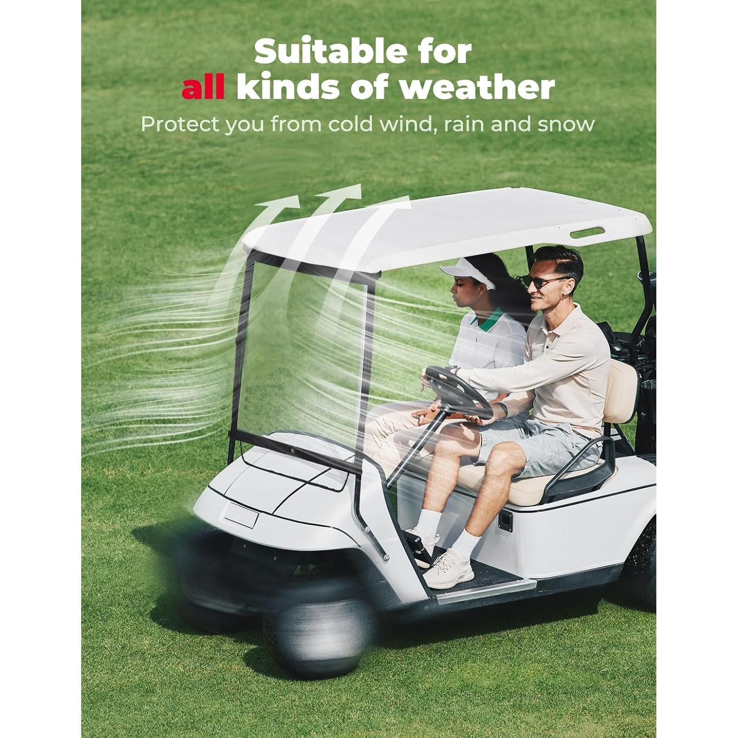 Parabrisas Plegable KEMIMOTO para Carro de Golf Club Car