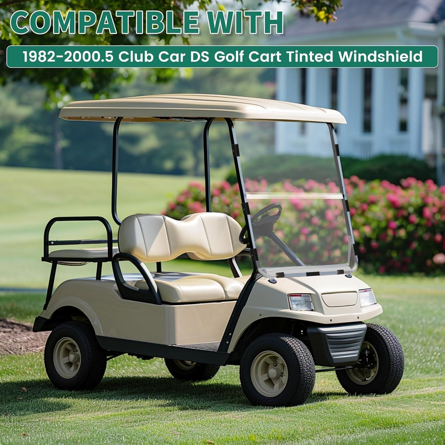 Parabrisas Claro ECOTRIC para Carrito de Golf Club Car DS 1982-2000.5