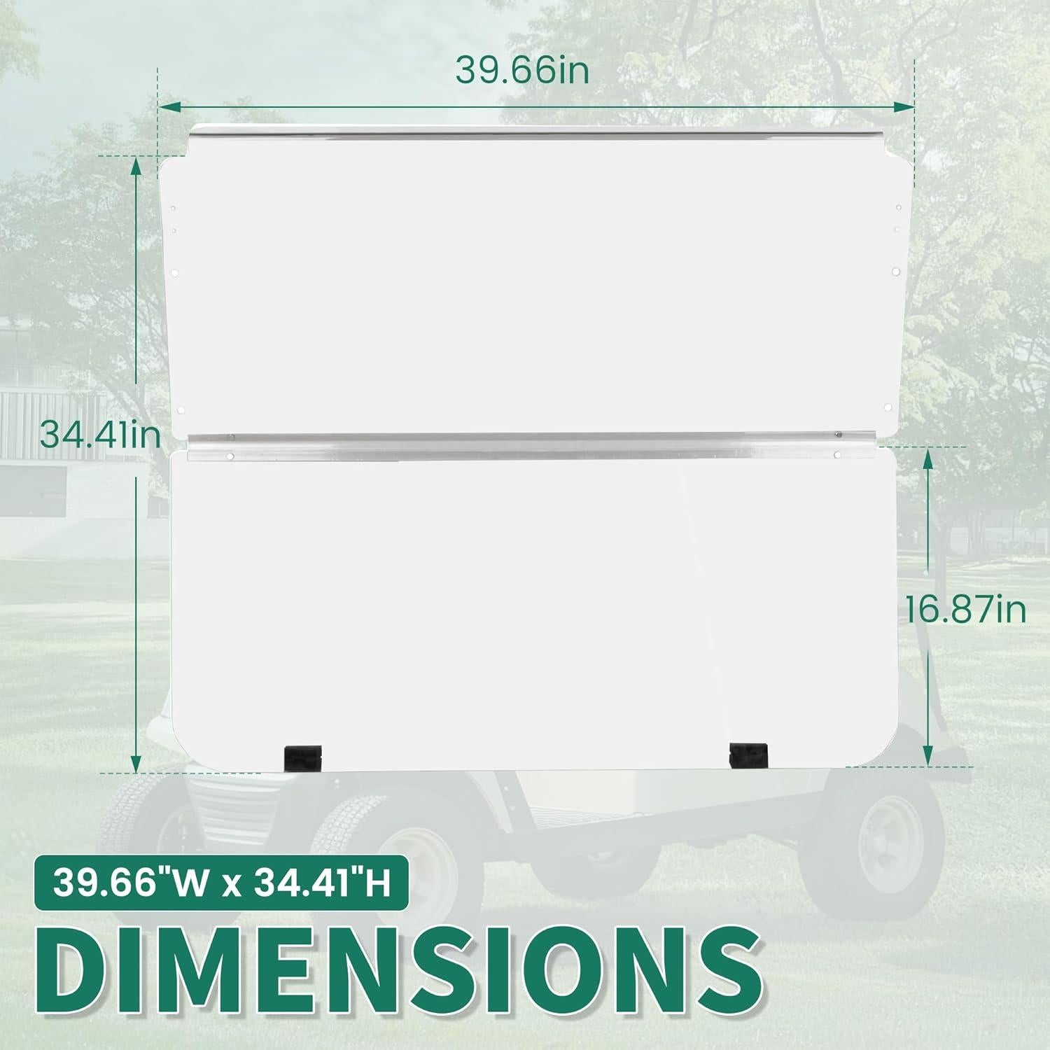 Parabrisas Claro ECOTRIC para Carrito de Golf Club Car DS 1982-2000.5