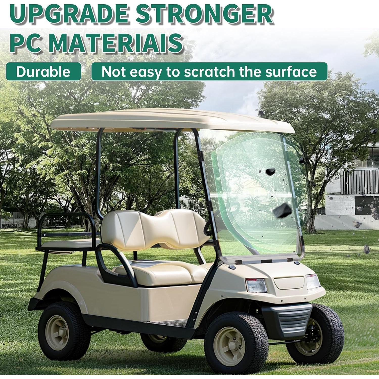 Parabrisas Claro ECOTRIC para Carrito de Golf Club Car DS 1982-2000.5