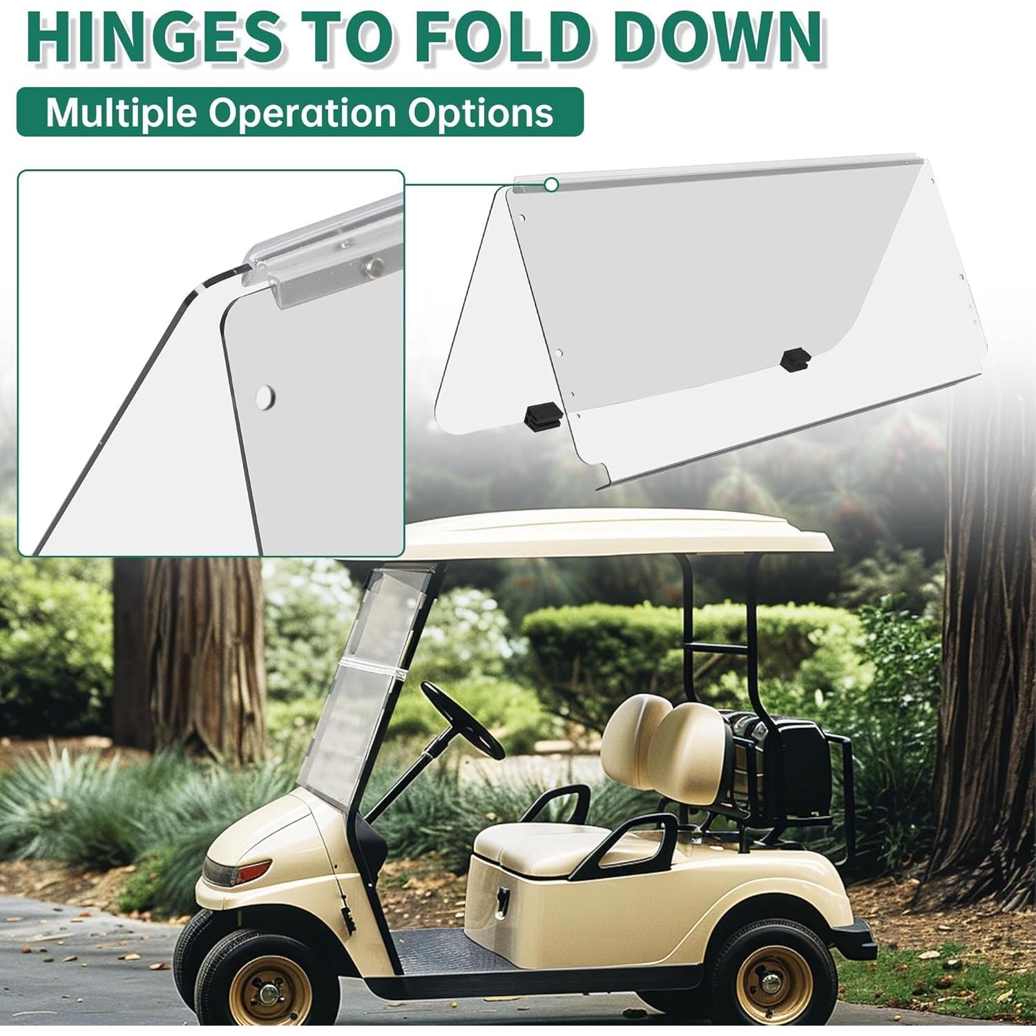 Parabrisas Claro ECOTRIC para Carrito de Golf Club Car DS 1982-2000.5