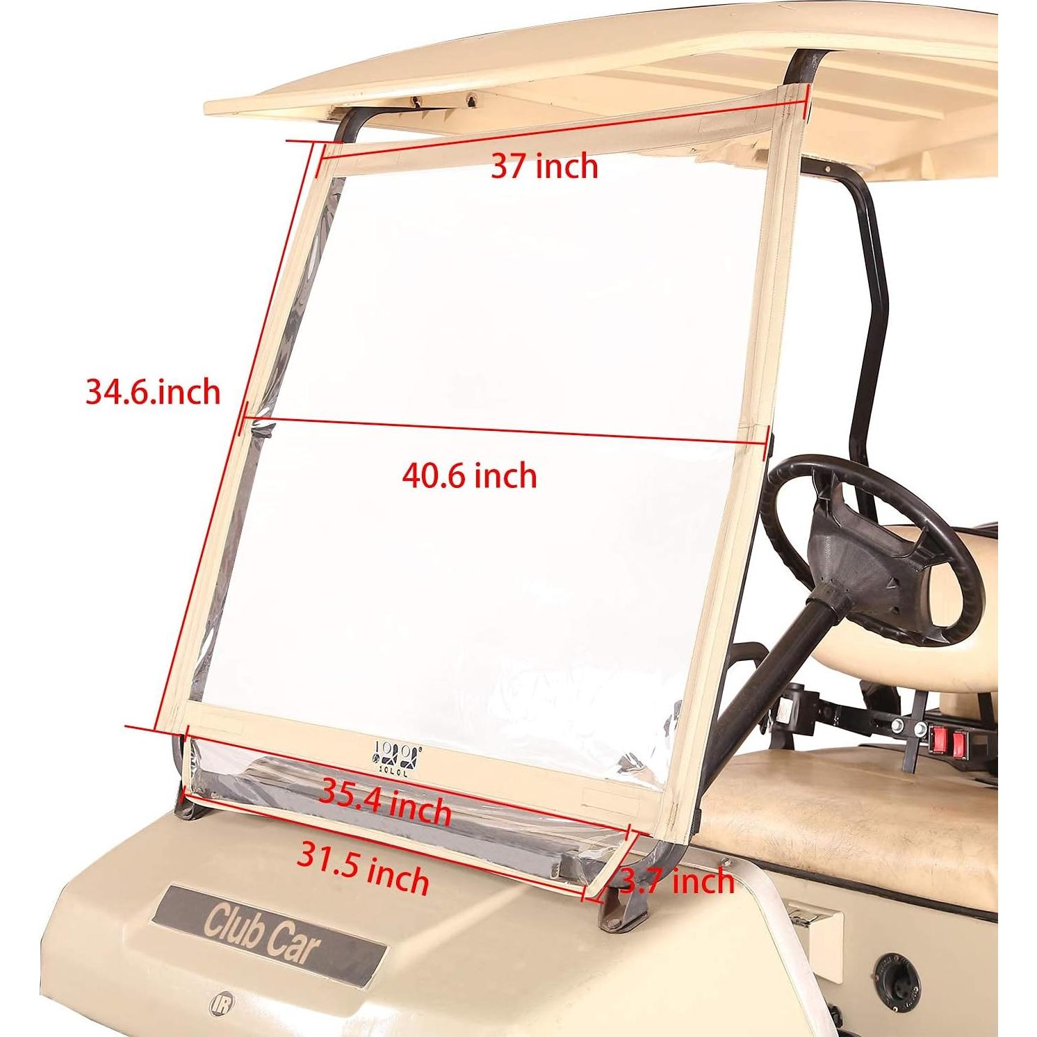 Parabrisas Plegable 10L0L para Carro de Golf Club Car DS