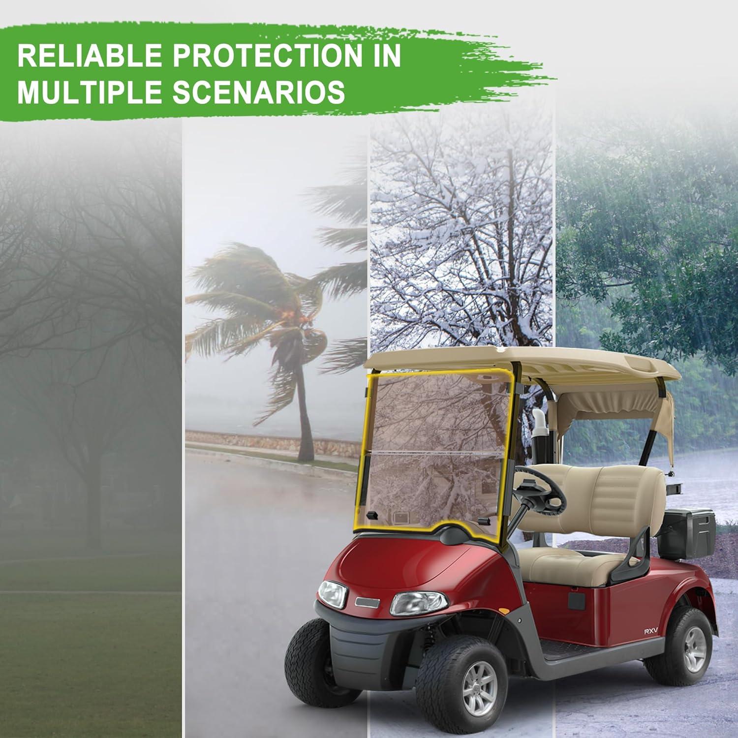 Parabrisas Plegable 10L0L para Carrito Golf EZGO RXV 2008+ 97x82.5cm