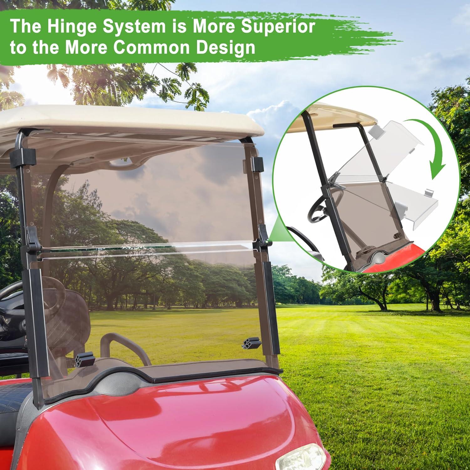 Parabrisas Plegable 10L0L para Carrito Golf EZGO RXV 2008+ 97x82.5cm