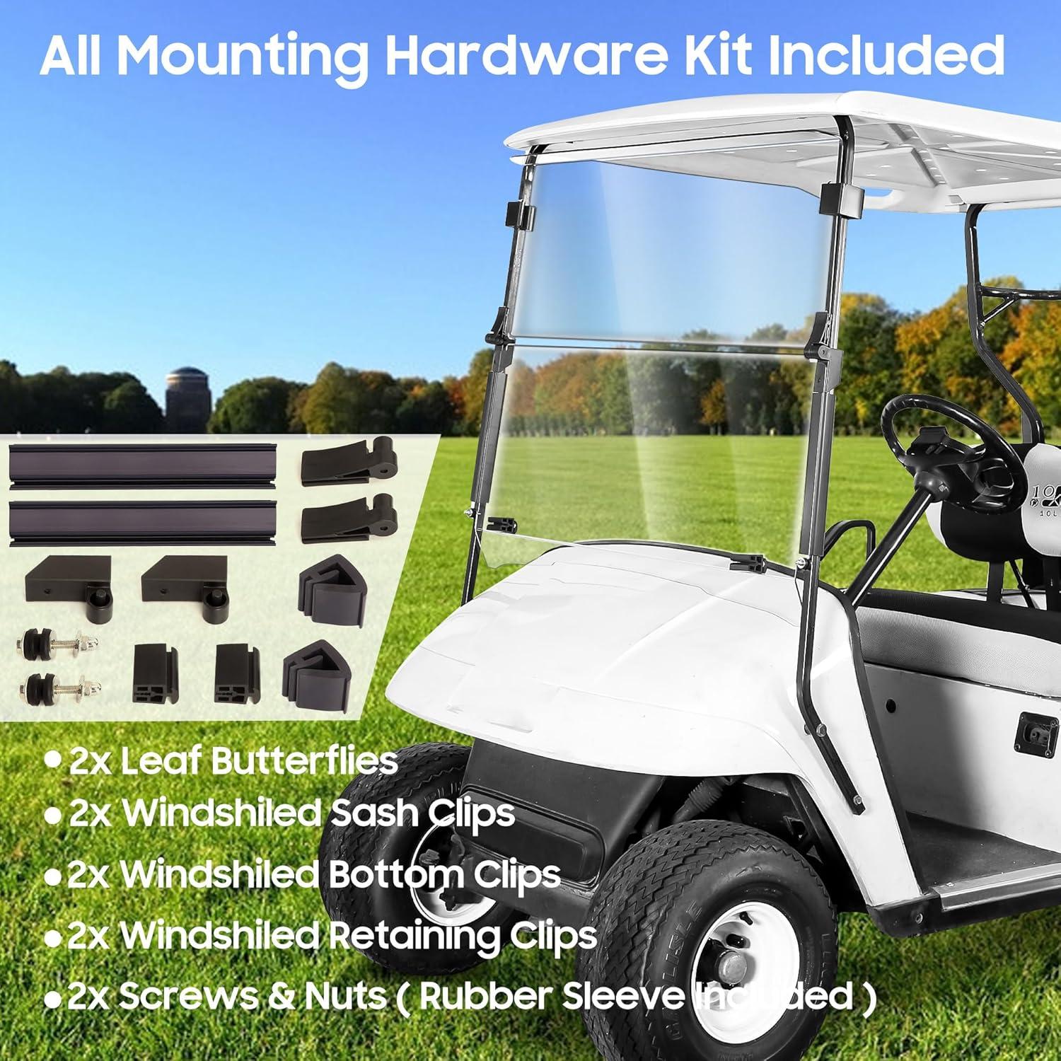 Parabrisas Claro 10L0L para Carro de Golf EZGO TXT 1995-2013