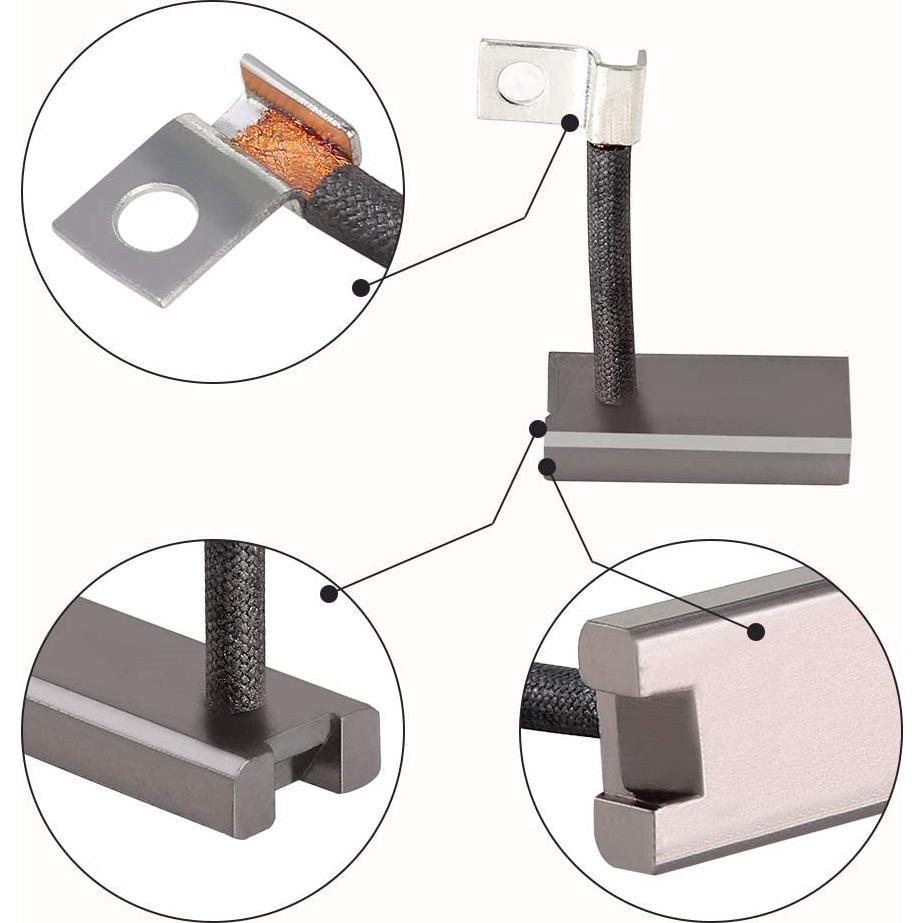 Kit de 4 cepillos de generador de arranque 10L0L para carrito de golf