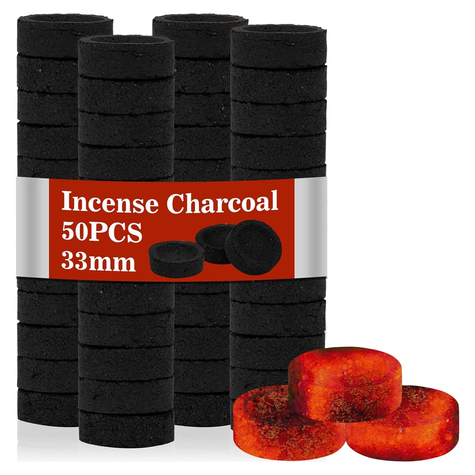 Briquetas de Carbón Natural MAQIHAN para Incienso 50PCS