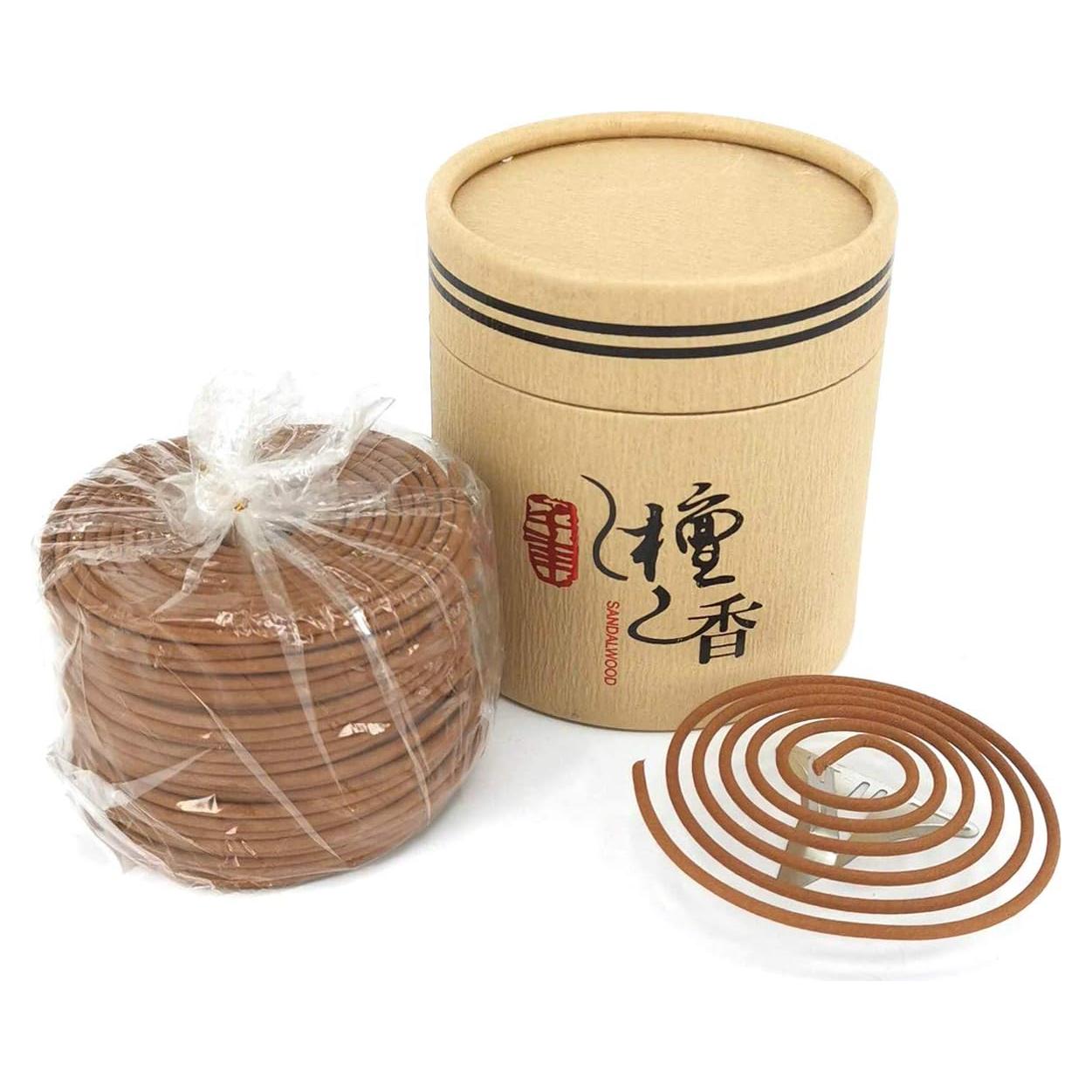 Incienso en Espirales LZWIN de Sándalo Natural 48 Piezas