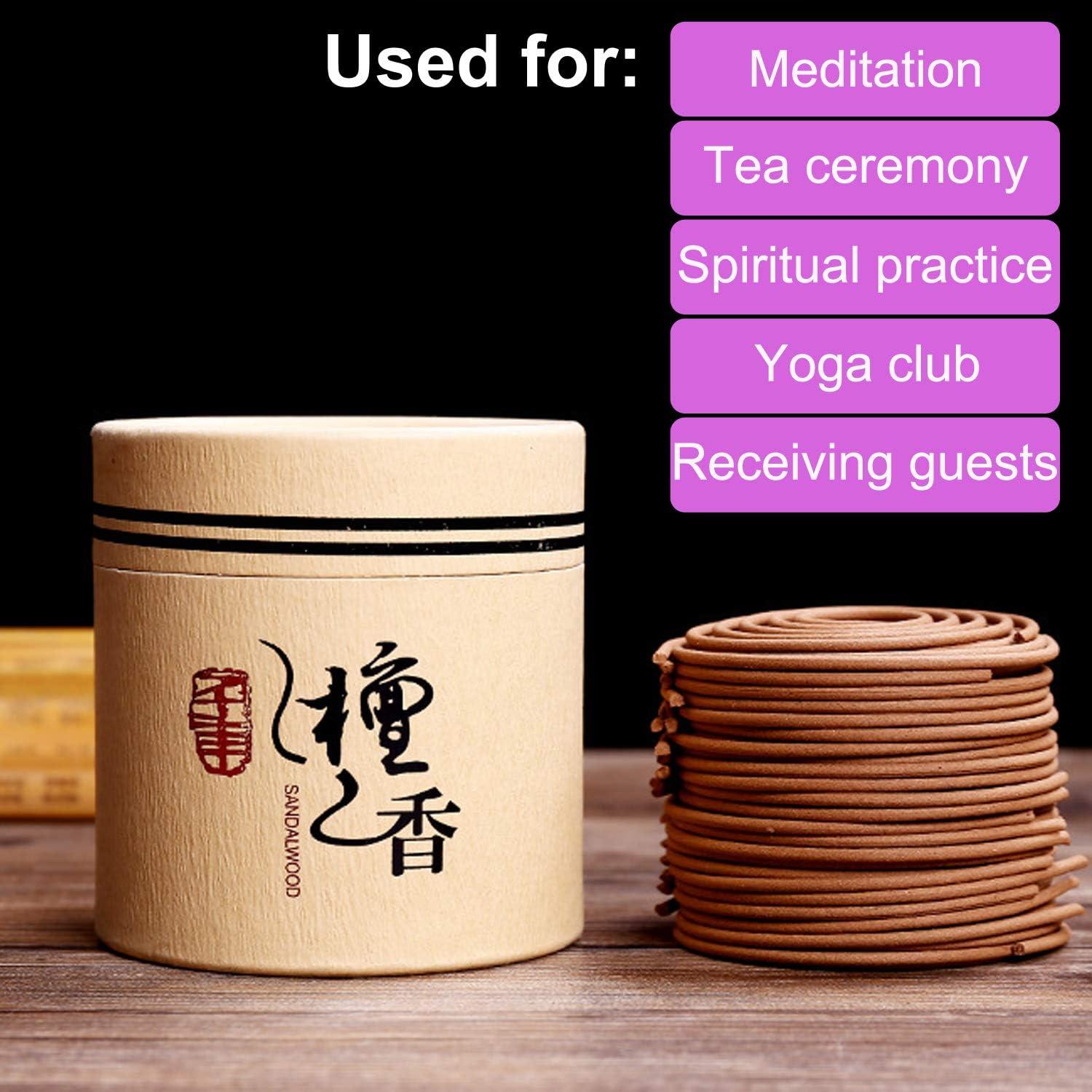 Incienso en Espirales LZWIN de Sándalo Natural 48 Piezas