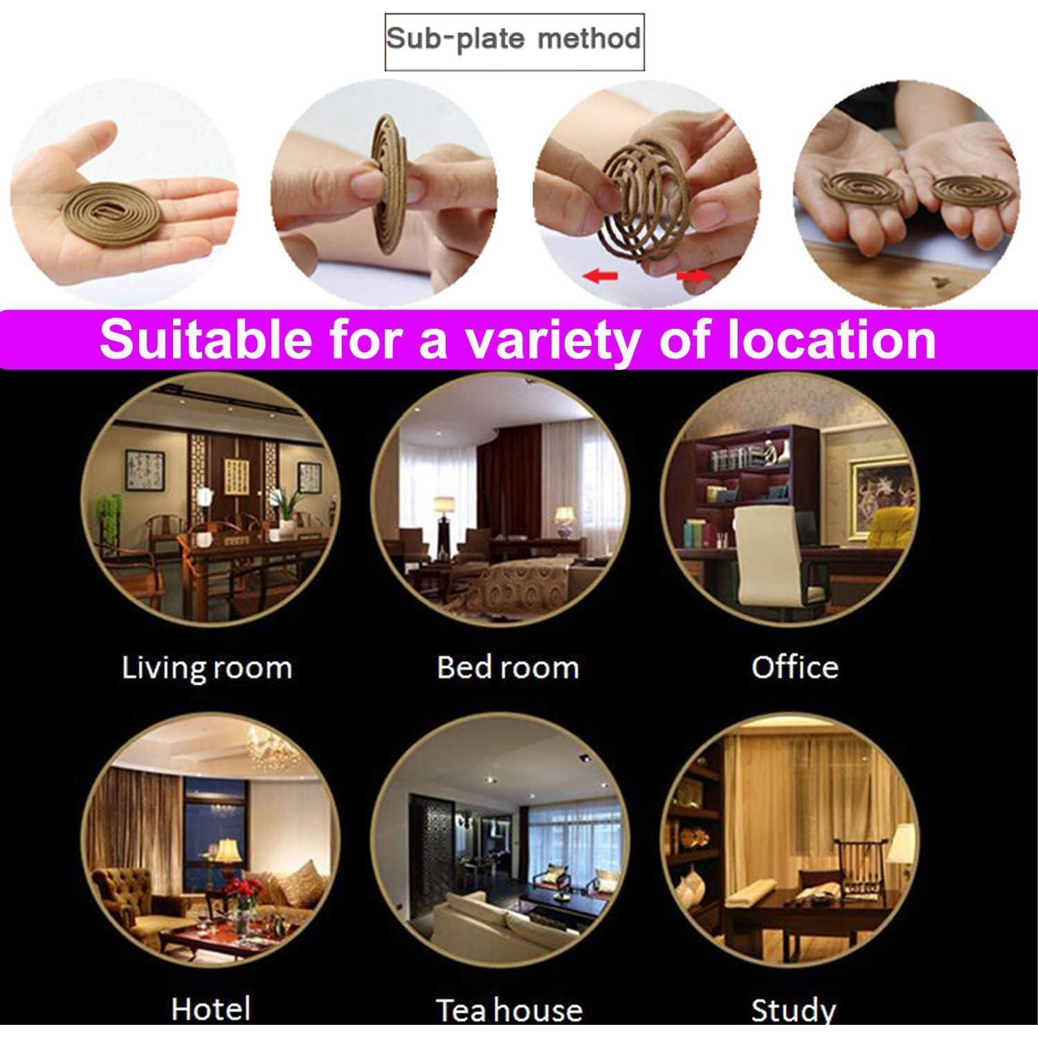 Incienso en Espirales LZWIN de Sándalo Natural 48 Piezas