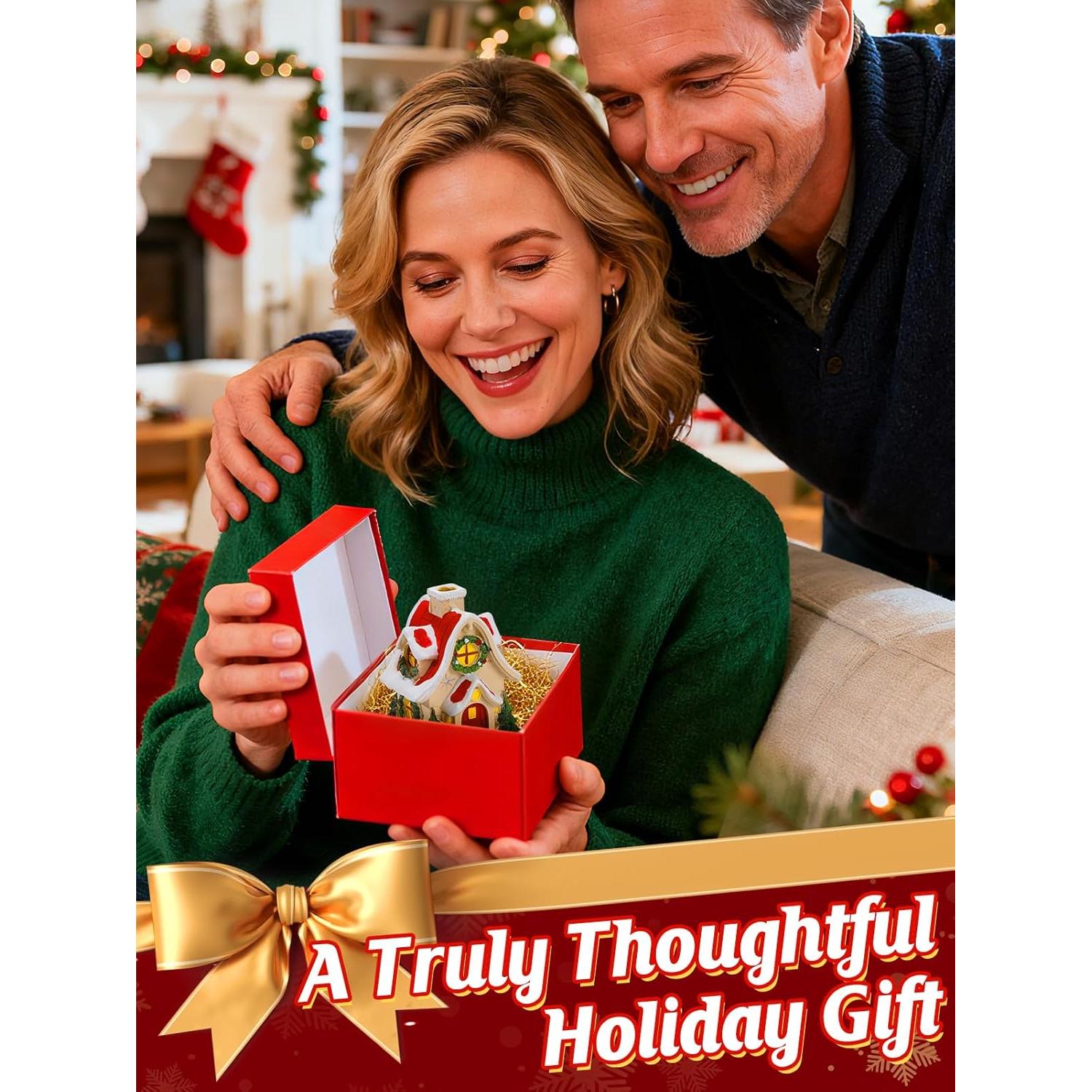 Horno de Incienso Beeplove Cabaña Navideña con 2 Conos