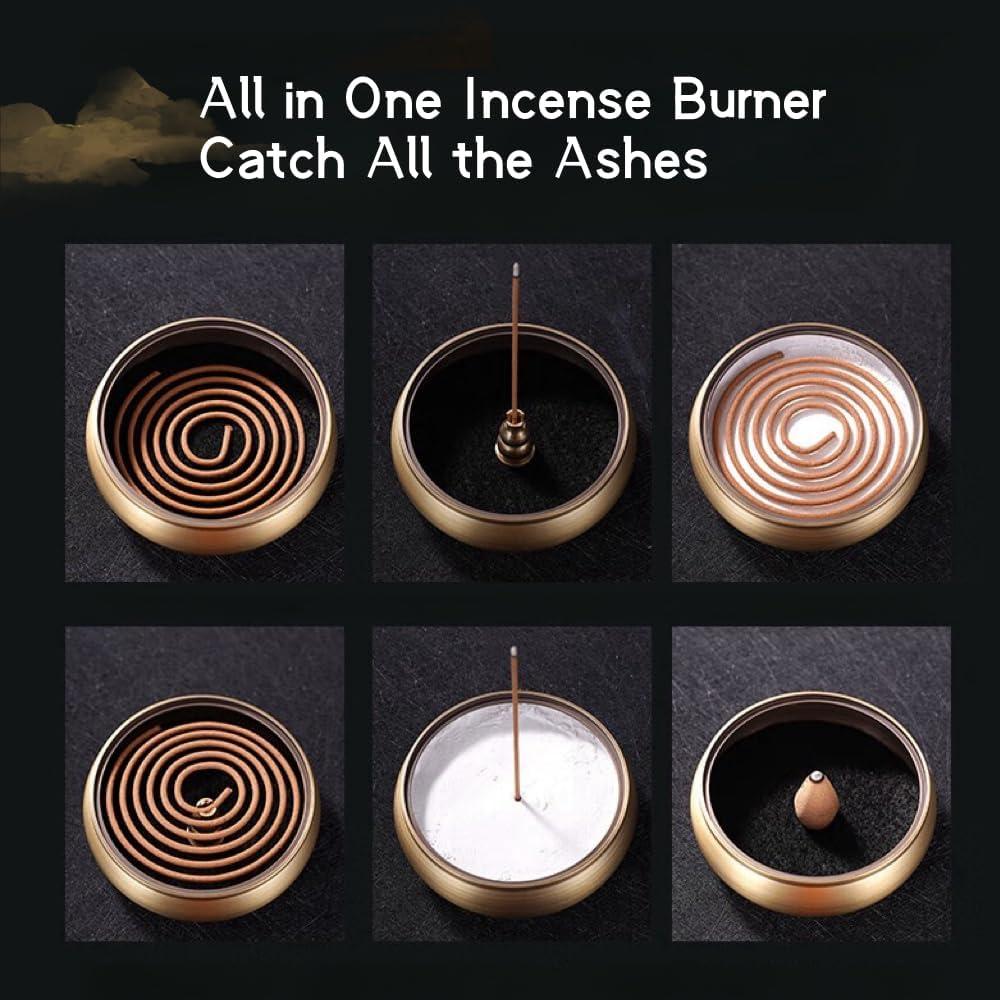 Soporte para Incienso URFEEL de Latón Dorado 8.49 cm