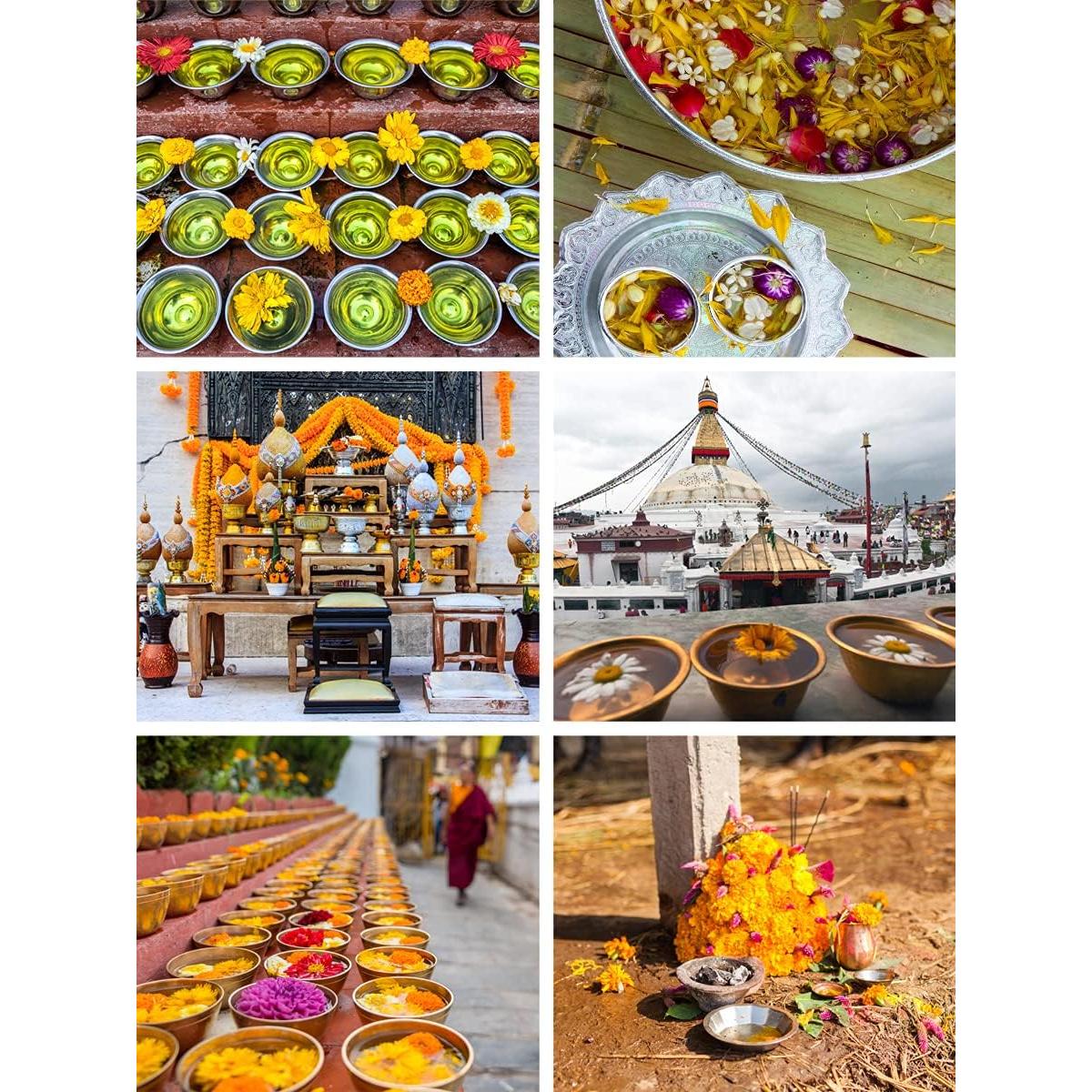 Juego de 7 Cuencos de Ofrecimiento Budistas Mudra Crafts 7 cm