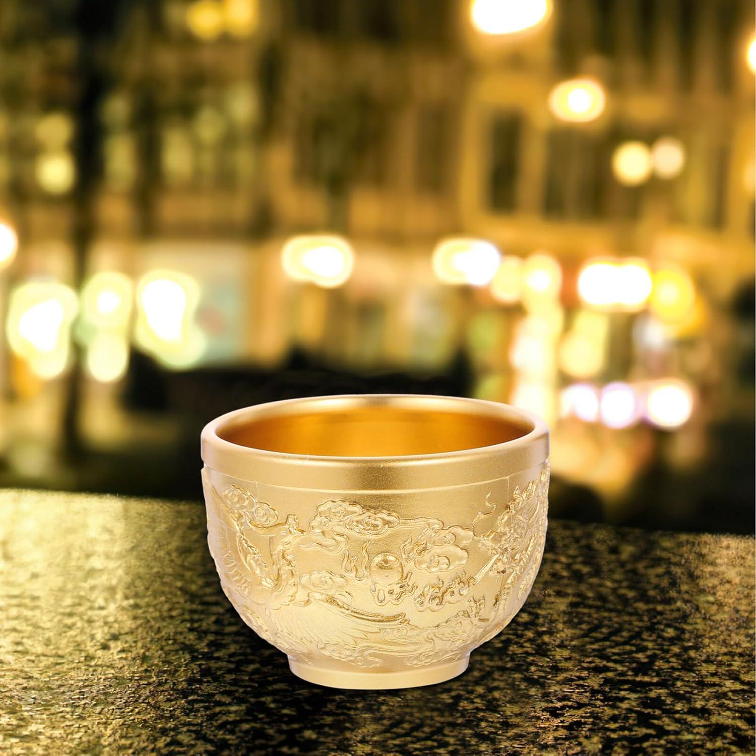 Cuencos de Ofrecimiento de Agua Budista PRETYZOOM 2pcs Latón