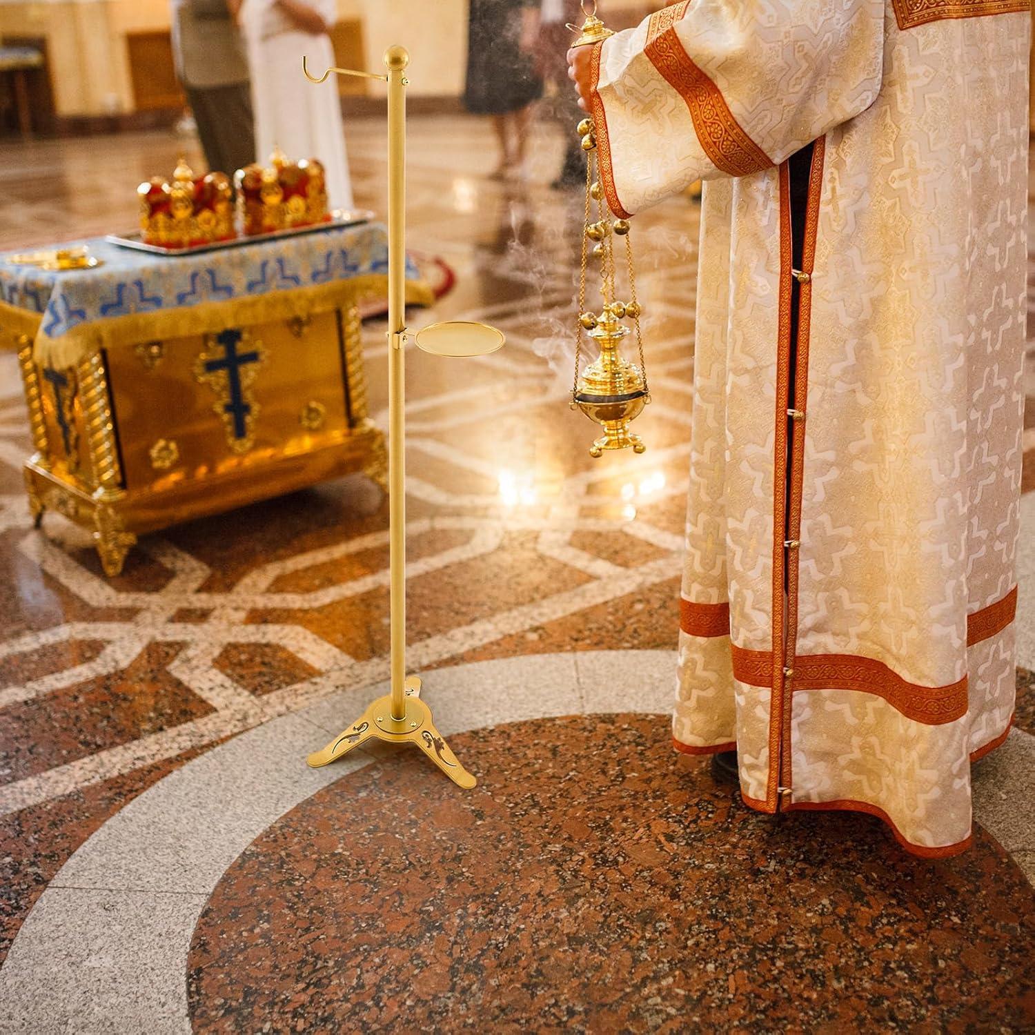 Soporte de Censores Cristianos Dorado 127 x 27 cm MorningRo