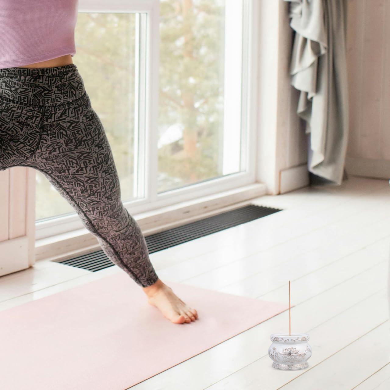 Quemador de Incienso Cerámica HANABASS Loto Blanco 9.5cm