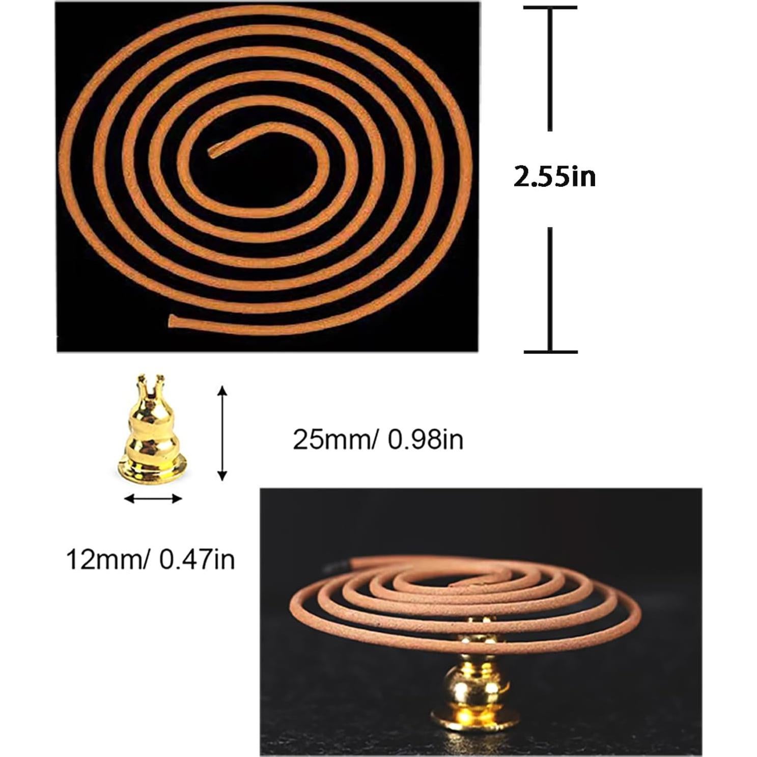 Incienso Espiral de Jazmín AMASSIVEROCK 48 PCS Natural