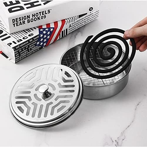 Soporte Portátil para Espirales de Mosquitos Wetoowin - Acero Inoxidable