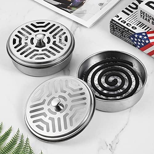 Soporte Portátil para Espirales de Mosquitos Wetoowin - Acero Inoxidable