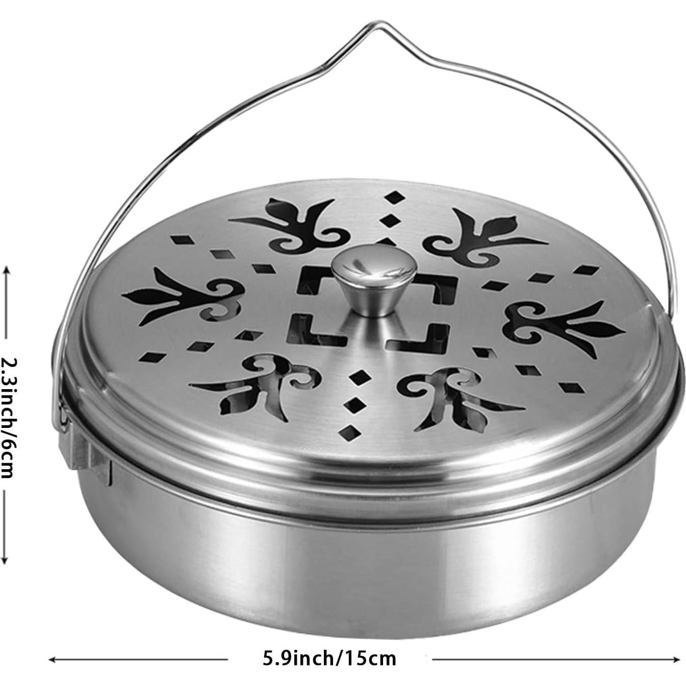 Soporte Portátil para Espirales de Mosquitos Wetoowin Plata