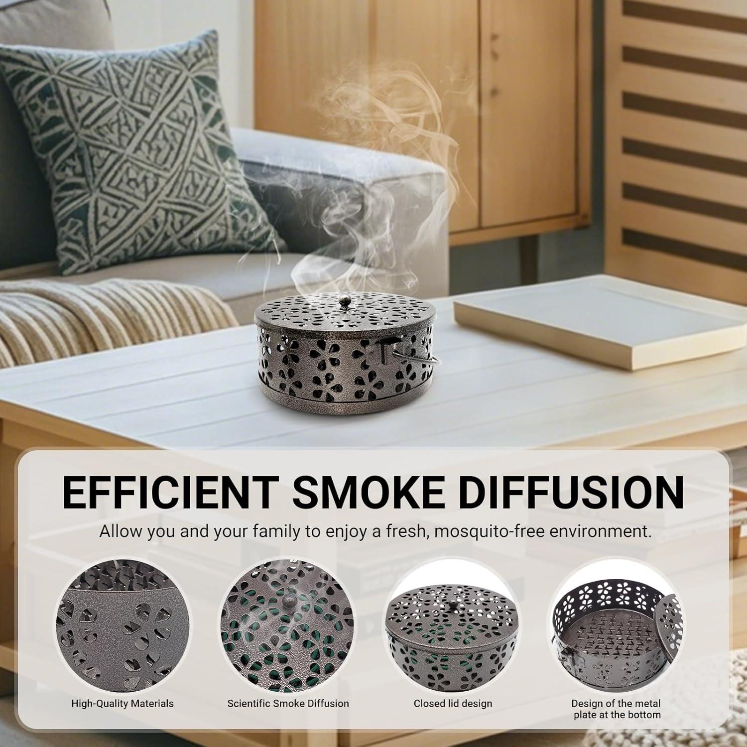 Soporte para Espirales de Mosquito GVOPGIDES Bronce 14x6.1cm