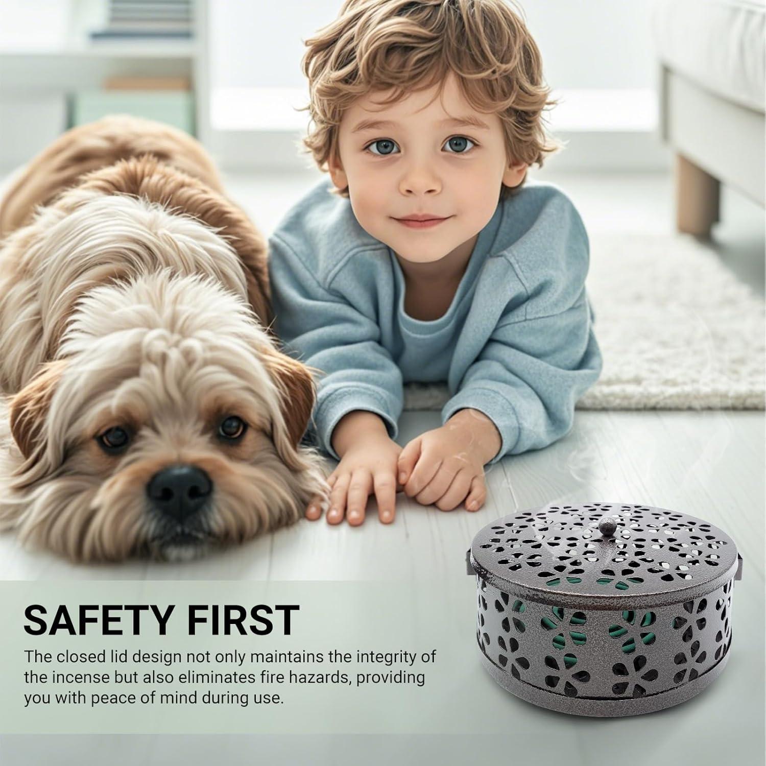 Soporte para Espirales de Mosquito GVOPGIDES Bronce 14x6.1cm