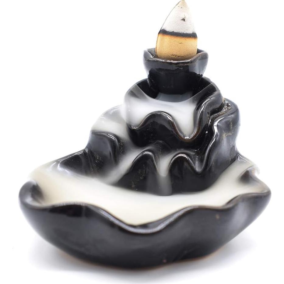 Soporte de Incienso Cerámica Tumenque 7cm Negro