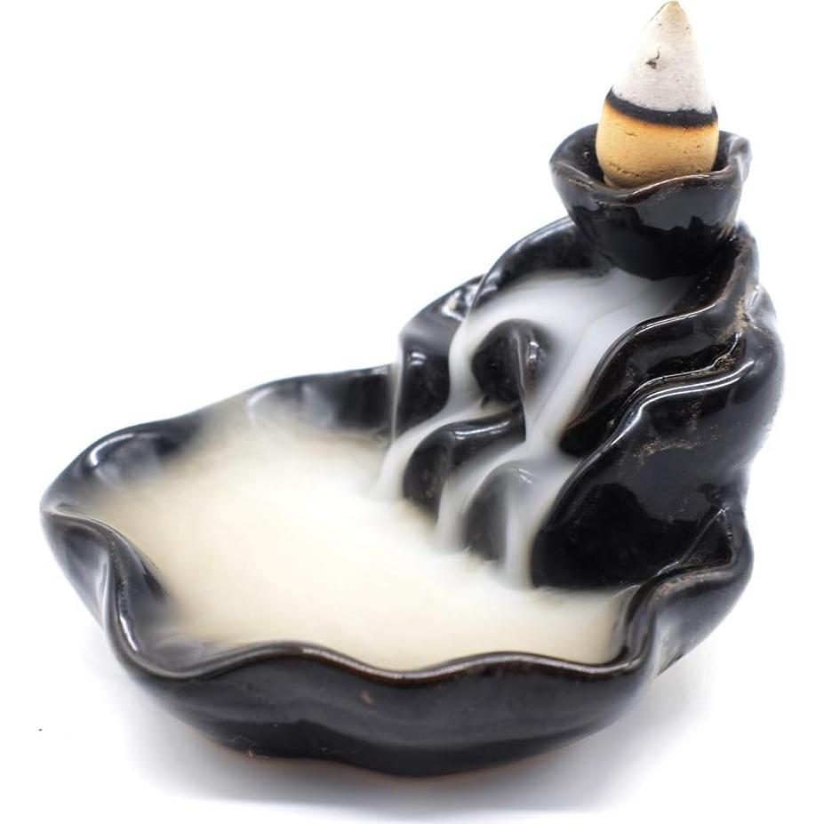 Soporte de Incienso Cerámica Tumenque 7cm Negro