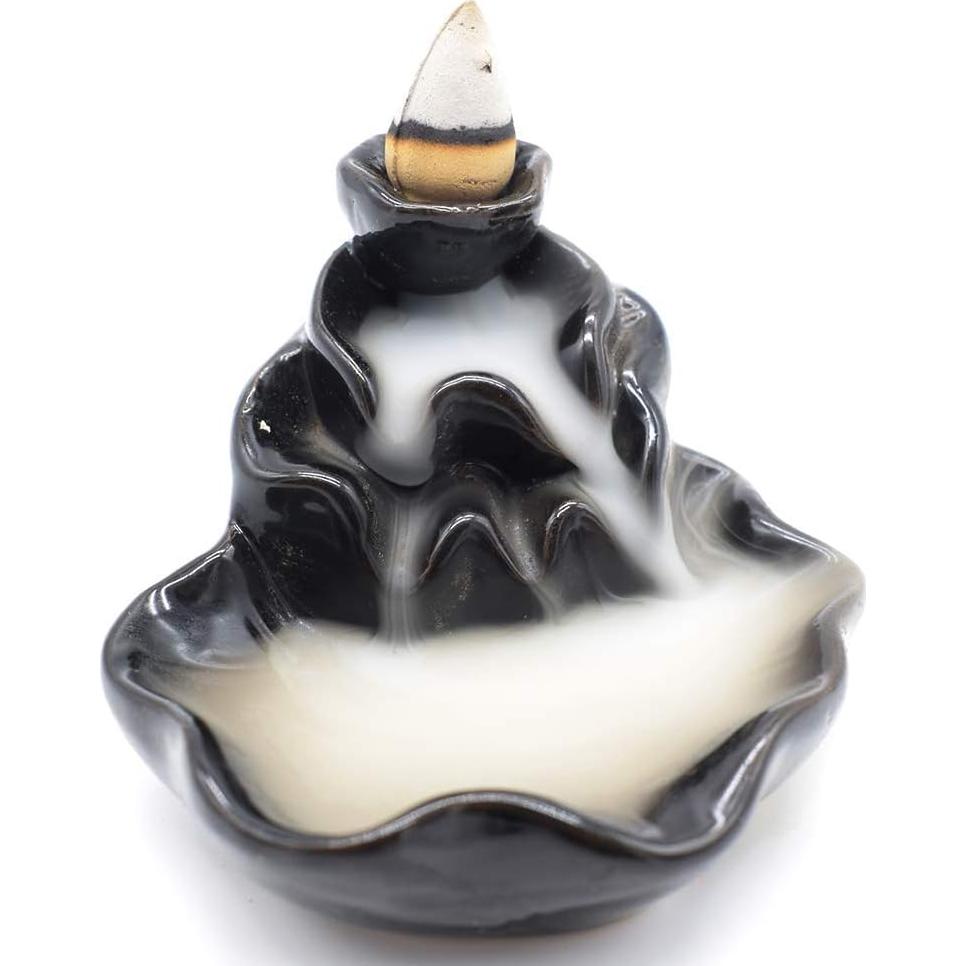 Soporte de Incienso Cerámica Tumenque 7cm Negro