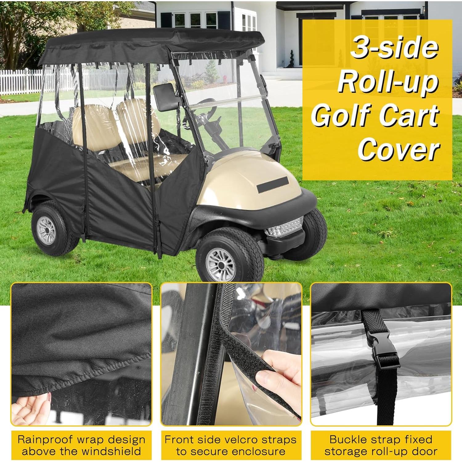 Cubierta para Carrito de Golf SANXIACAR 2 Pasajeros Negra