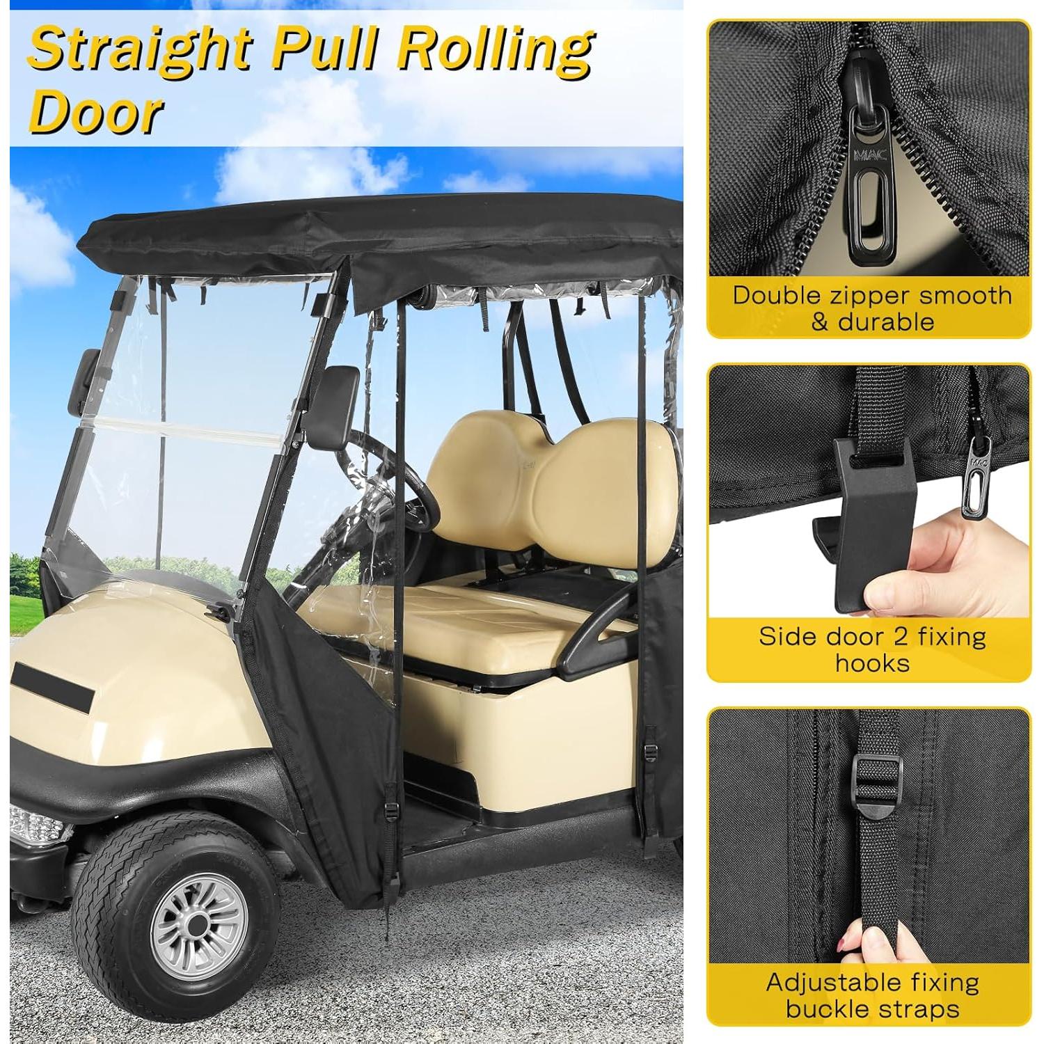 Cubierta para Carrito de Golf SANXIACAR 2 Pasajeros Negra