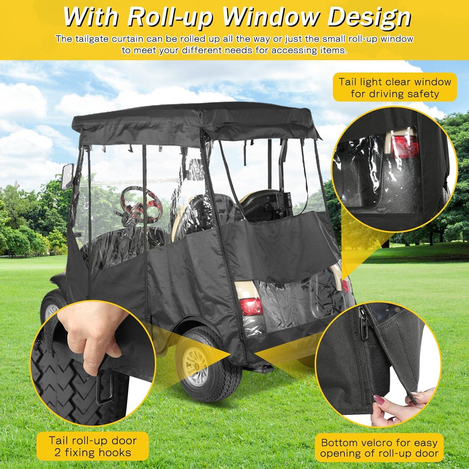 Cubierta para Carrito de Golf SANXIACAR 2 Pasajeros Negra