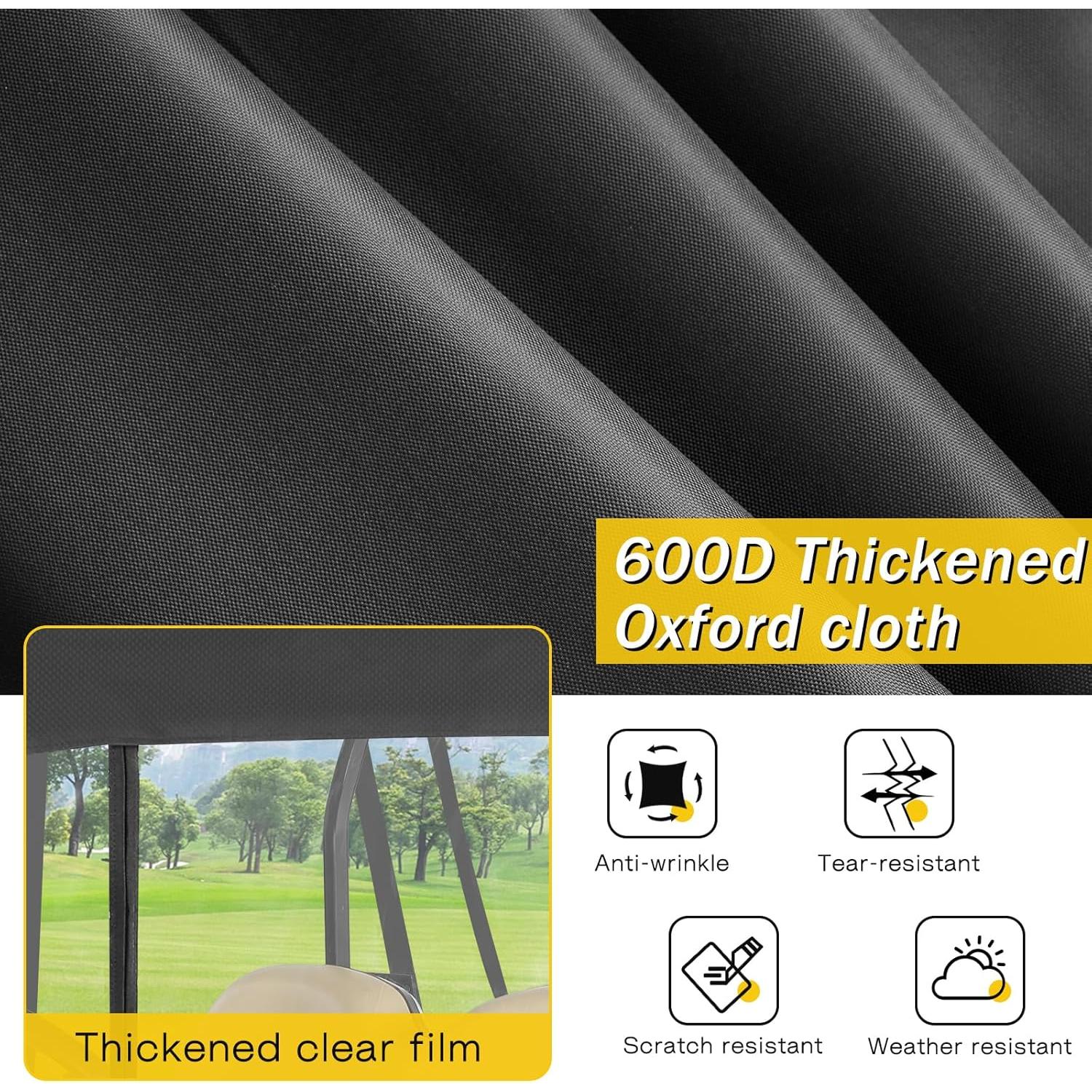 Cubierta para Carrito de Golf SANXIACAR 2 Pasajeros Negra