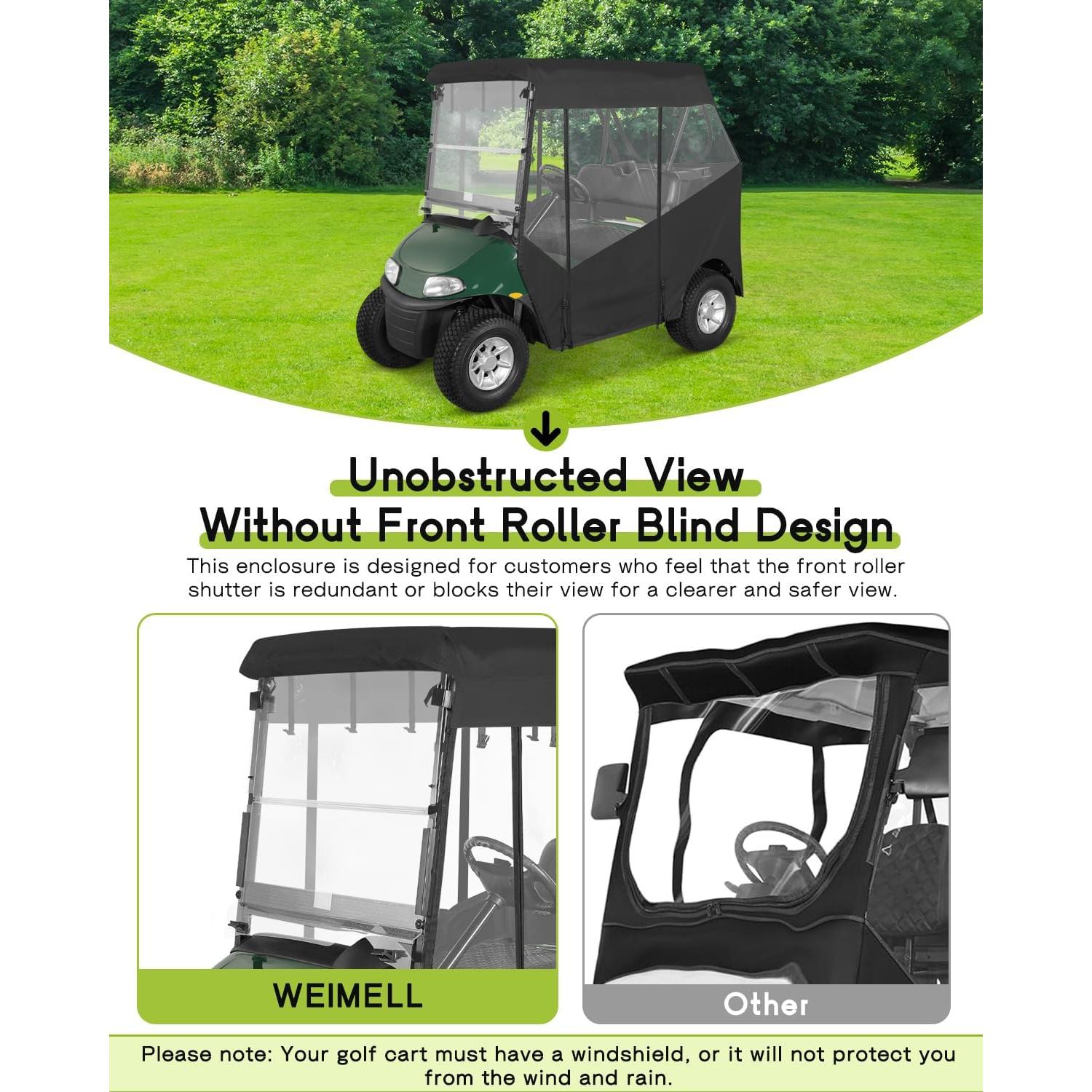 Cubierta de Carrito de Golf WEIMELL para EZGO RXV 2 Pasajeros