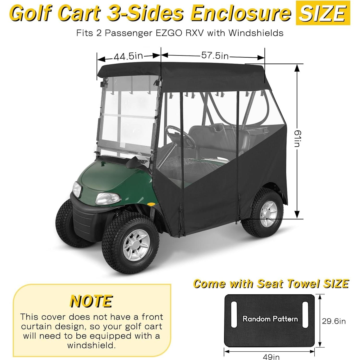 Cubierta para Carrito de Golf SANXIACAR EZGO RXV 2 Pasajeros