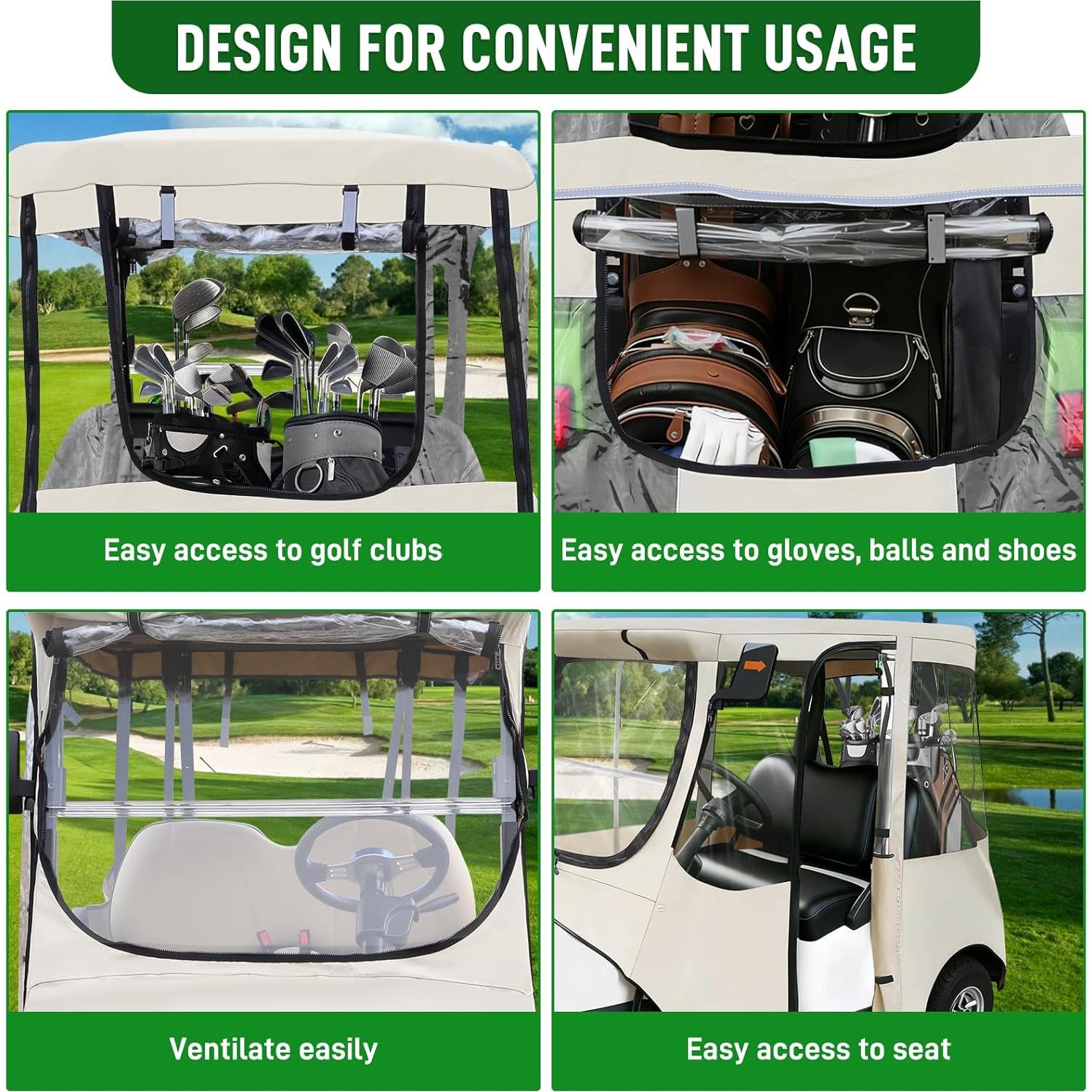 Cubierta de Conducción Cartalia para Carrito de Golf 2 Pasajeros