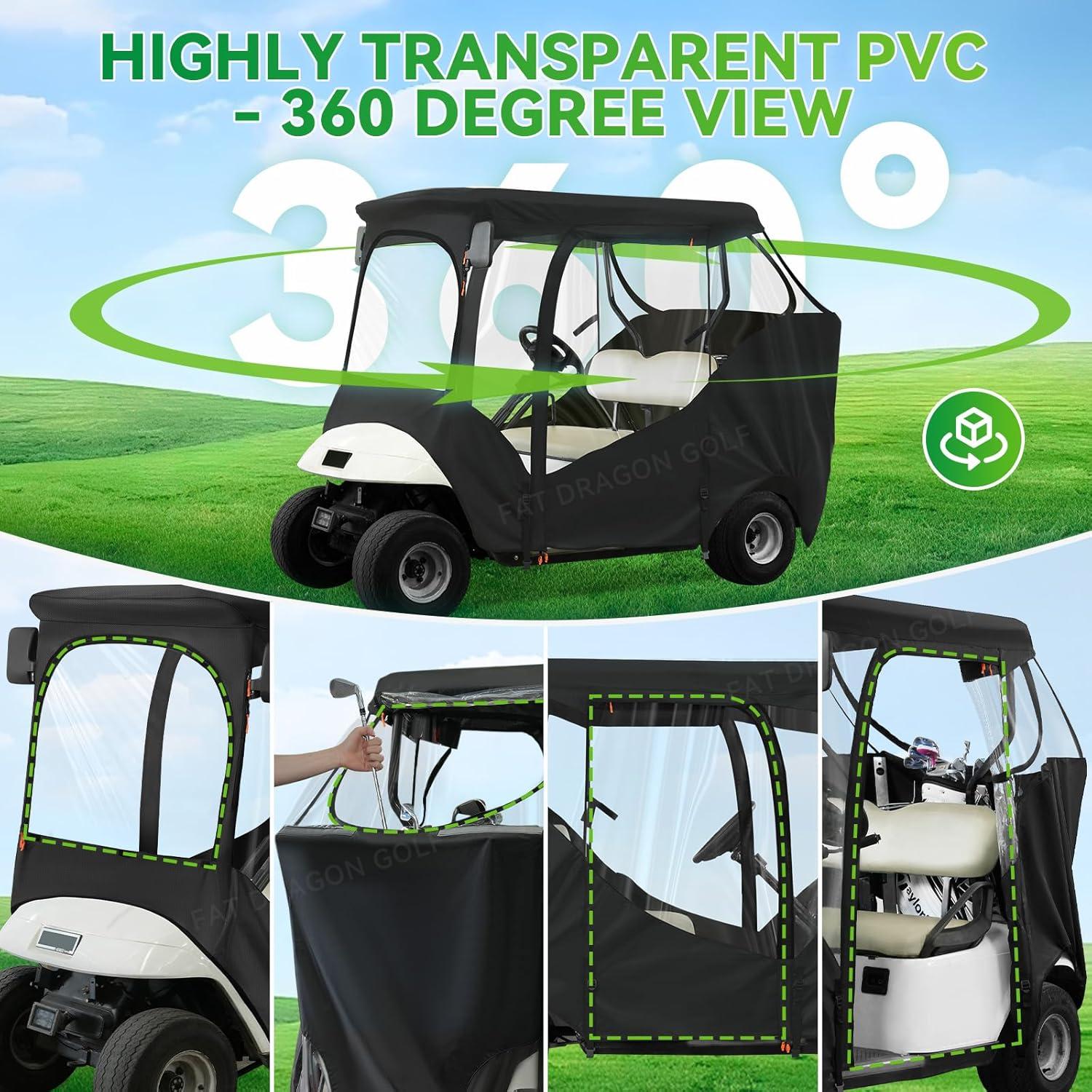 Cubierta de Lluvia Panglong para Carrito EZGO TXT RXV 2 Pasajeros