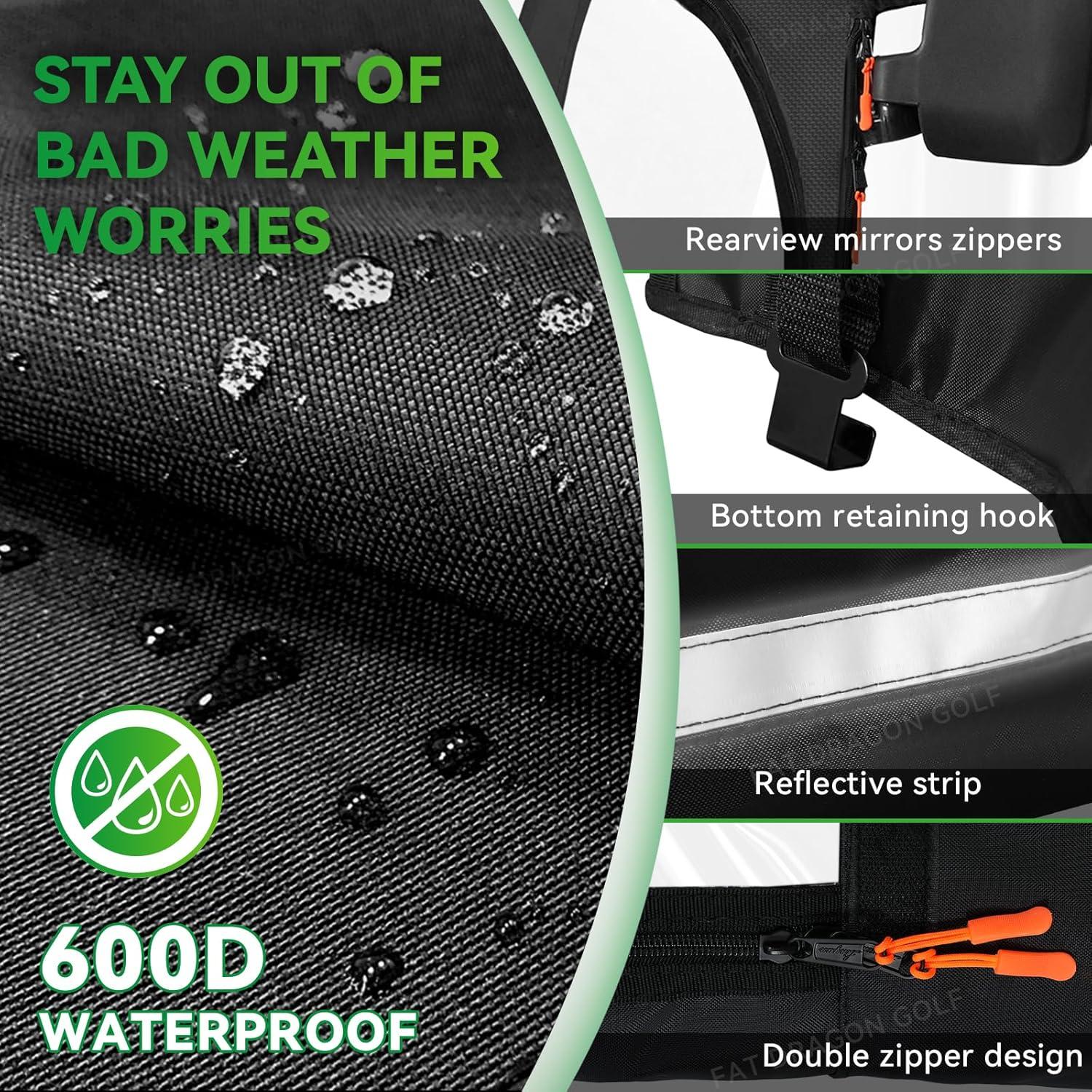 Cubierta de Lluvia Panglong para Carrito EZGO TXT RXV 2 Pasajeros