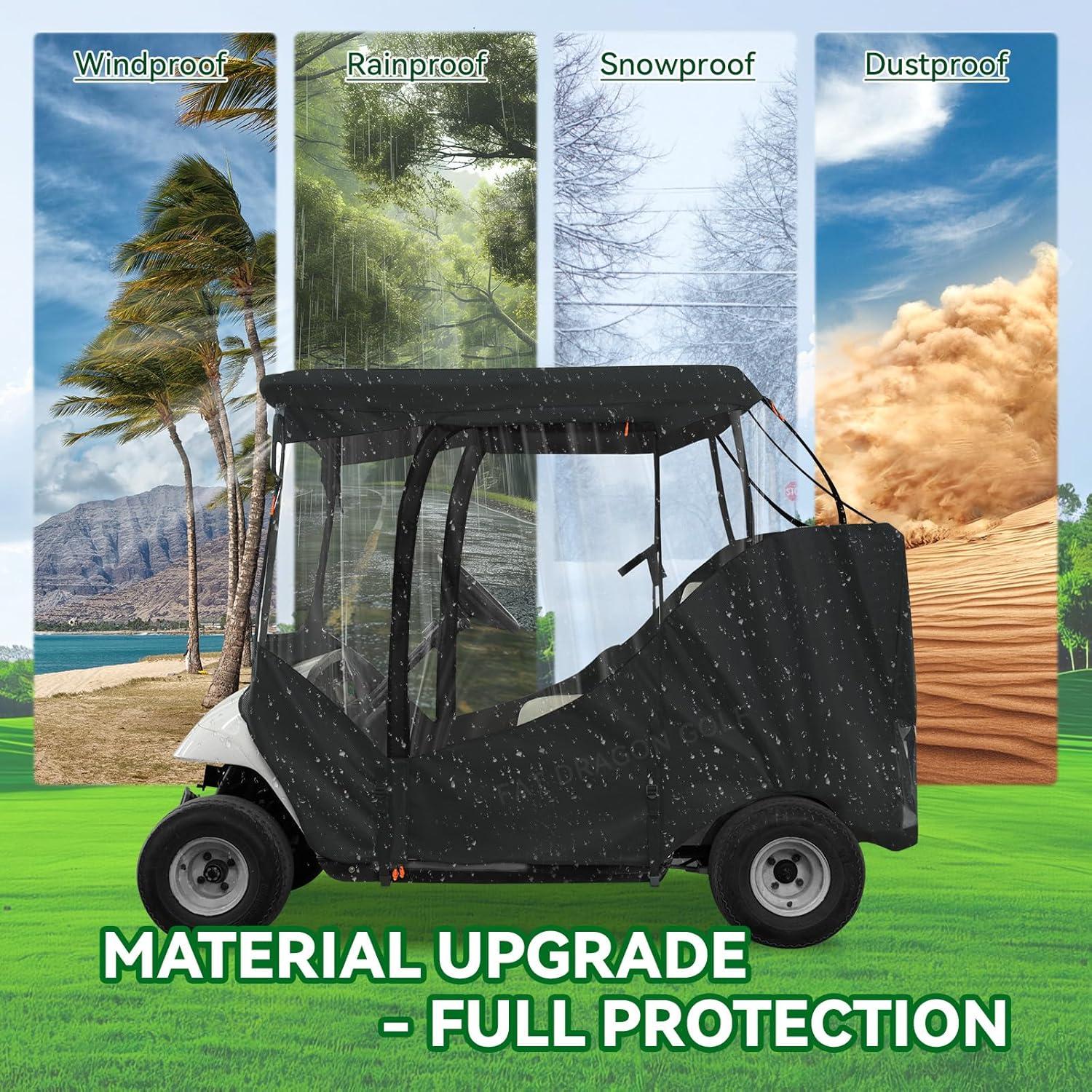 Cubierta de Lluvia Panglong para Carrito EZGO TXT RXV 2 Pasajeros