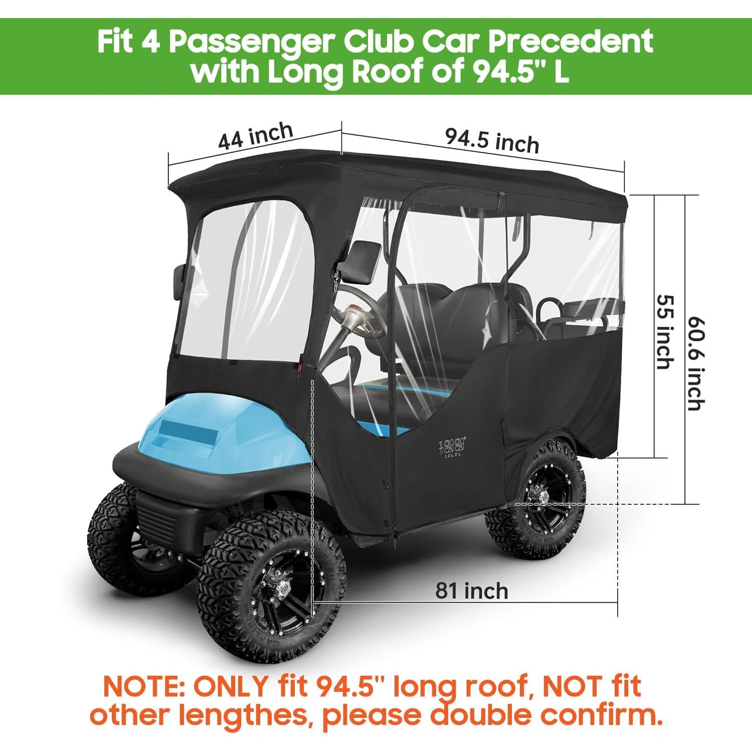 Cubierta de Conducción 10L0L para Carro de Golf Club Car Precedent 240 cm
