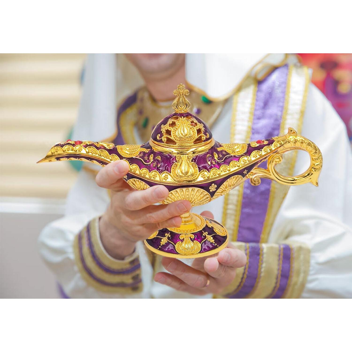 Lámpara de Aladino Vintage Aonfubu con Soporte de Incienso