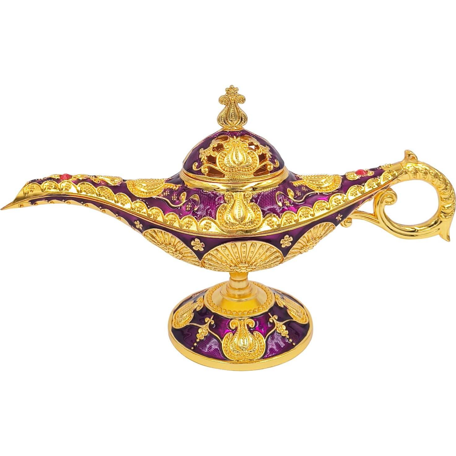 Lámpara de Aladino Vintage Aonfubu con Soporte de Incienso