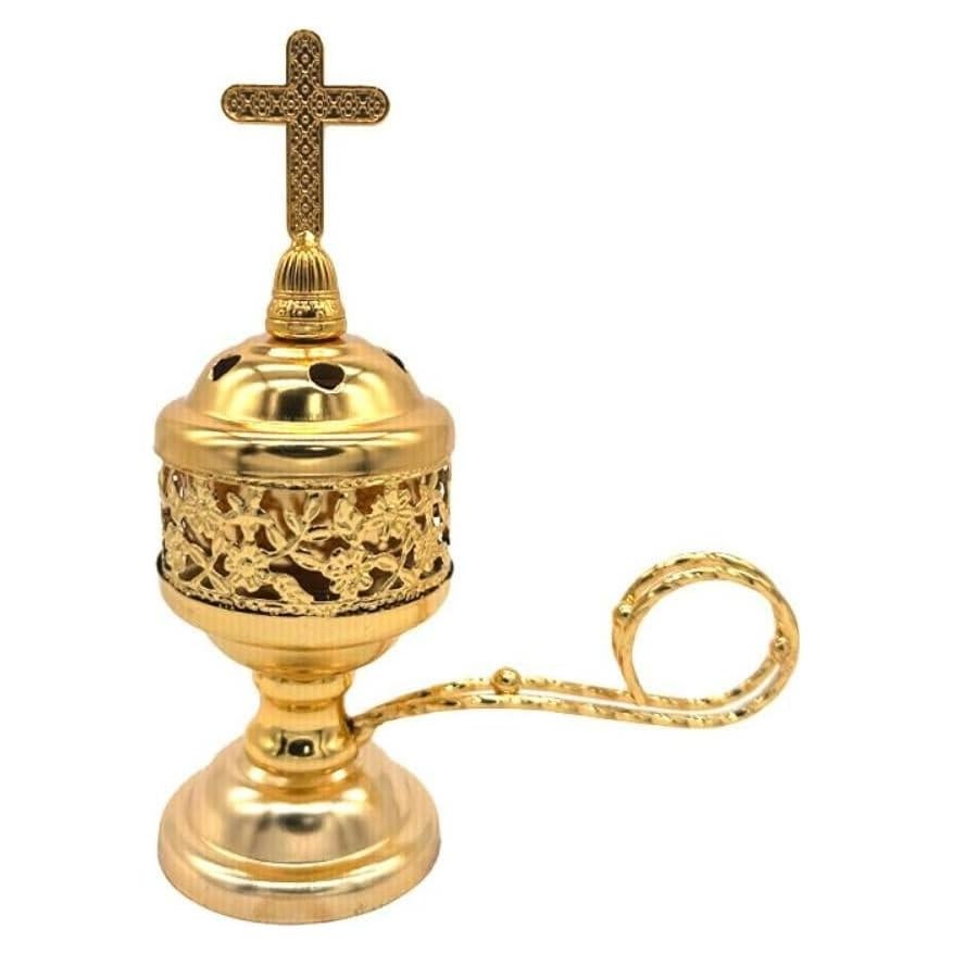 Quemador de Incienso de Metal Zaoalife Árabe Vintage 10.16 cm